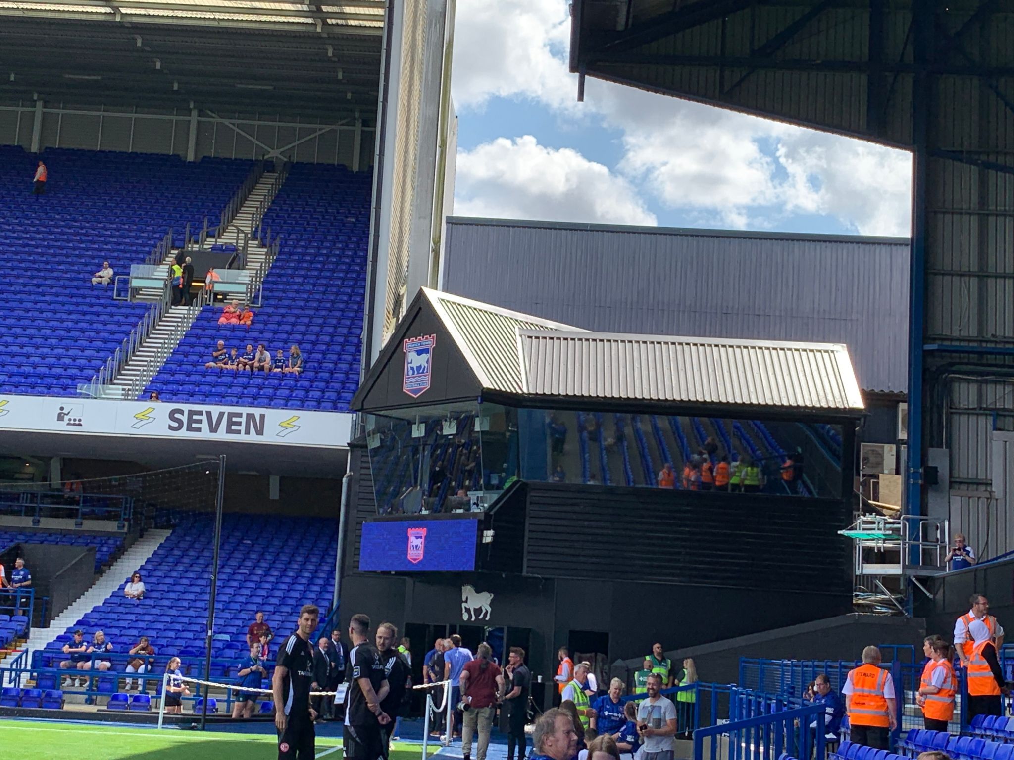 The control tower at Portman Road