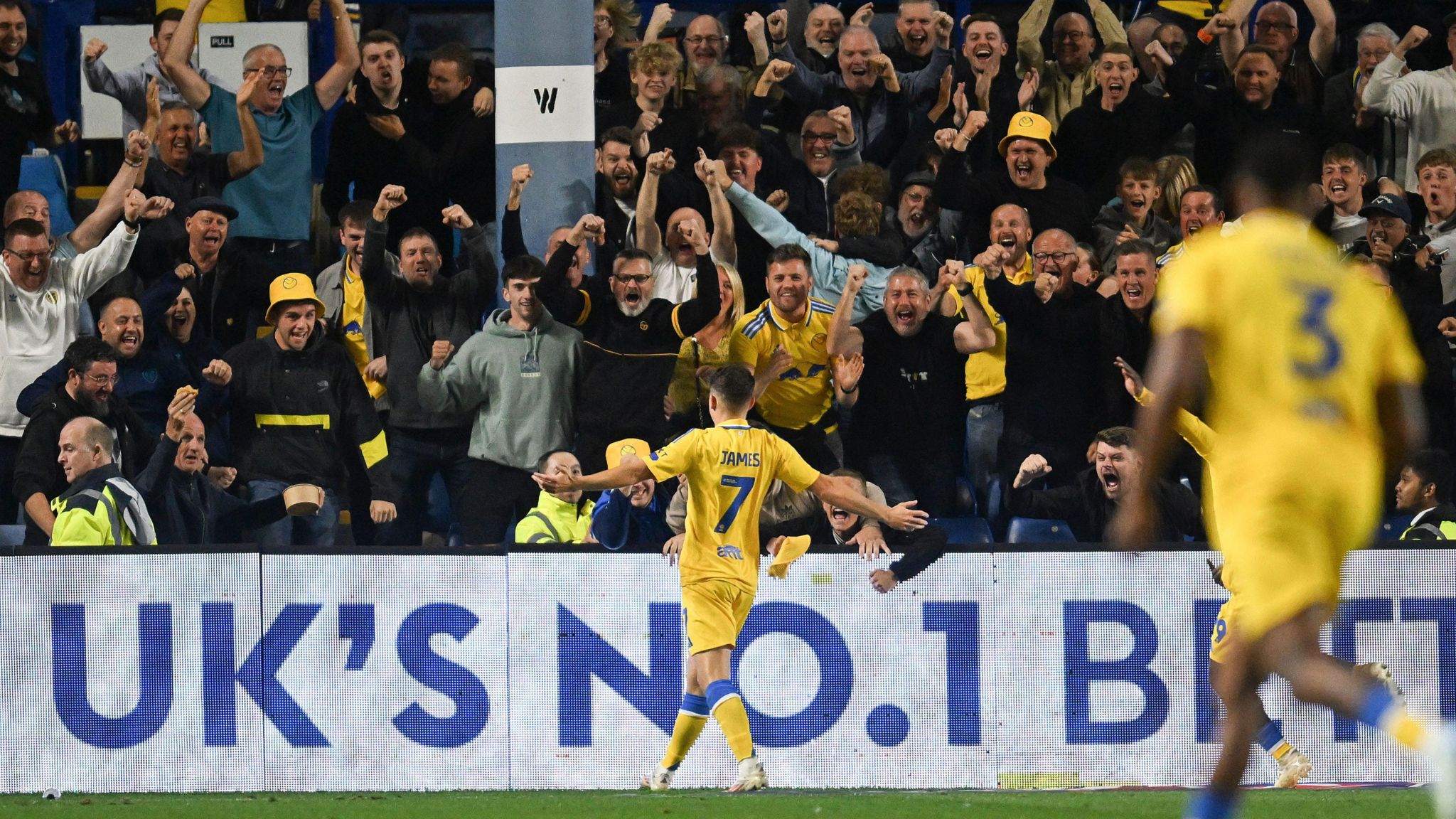 Dan James celebrates at Hillsborough 