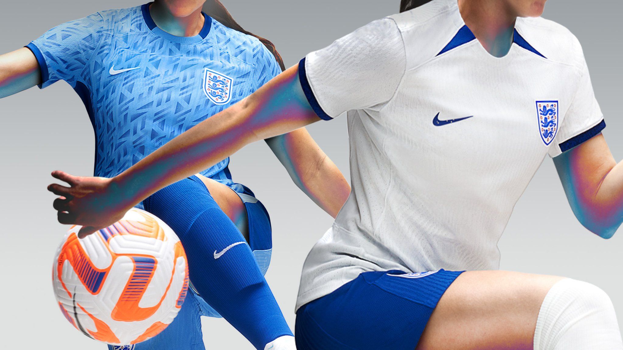 The new England women's home and away kits