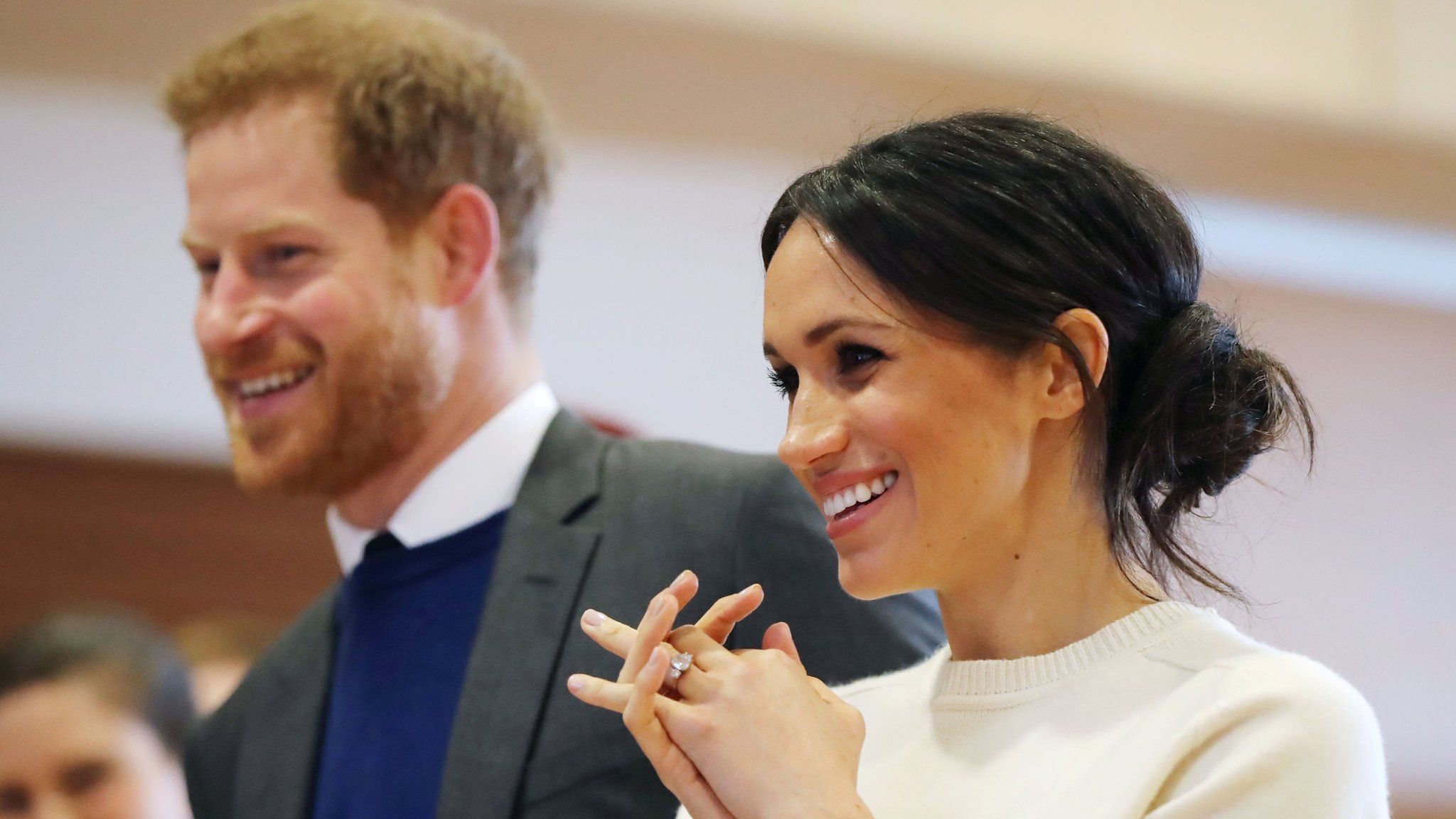 Prince Harry and Meghan Markle in Belfast on 23 March 2018