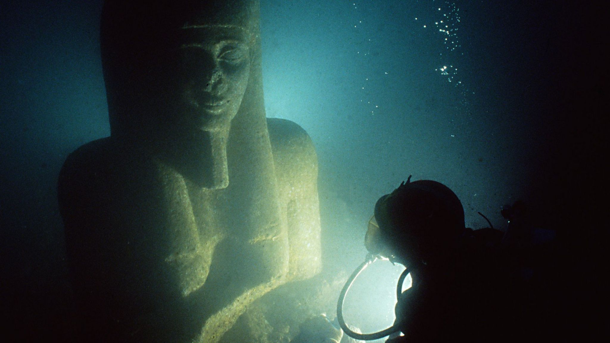 Colossal statue of god Hapy, Thonis-Heracleion, Aboukir Bay, Egypt