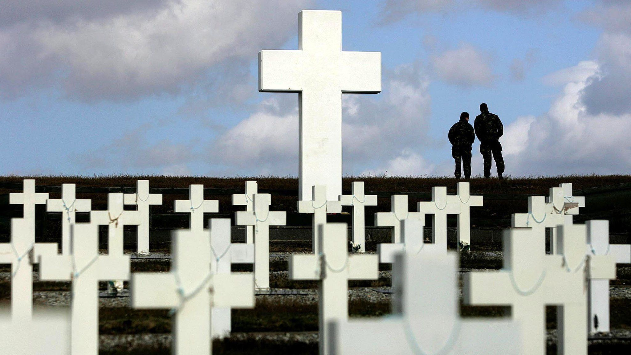 Argentine memorial cemetery in Darwin