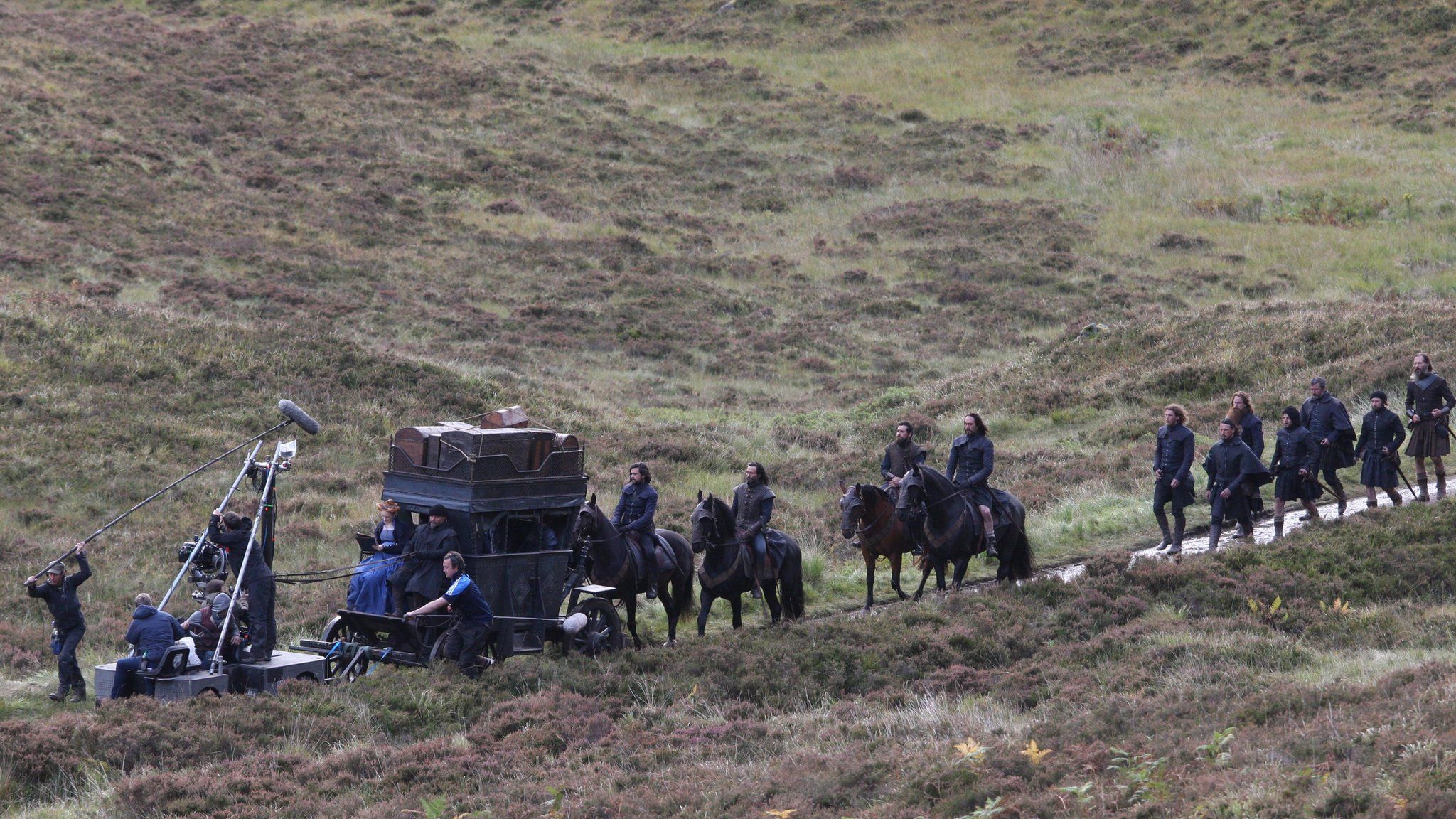 Filming in Glen Coe