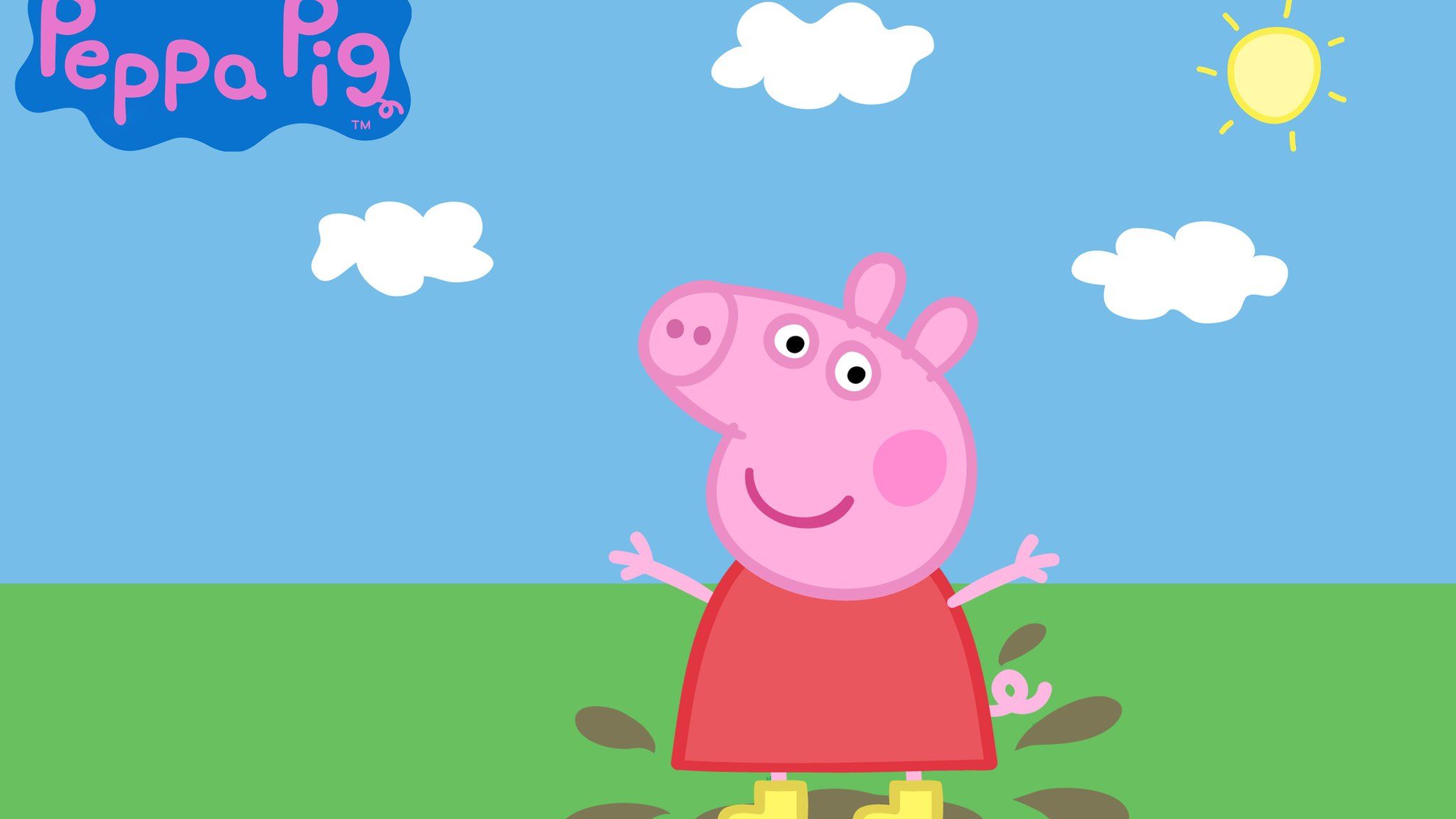 Peppa Pig, the animated cartoon character