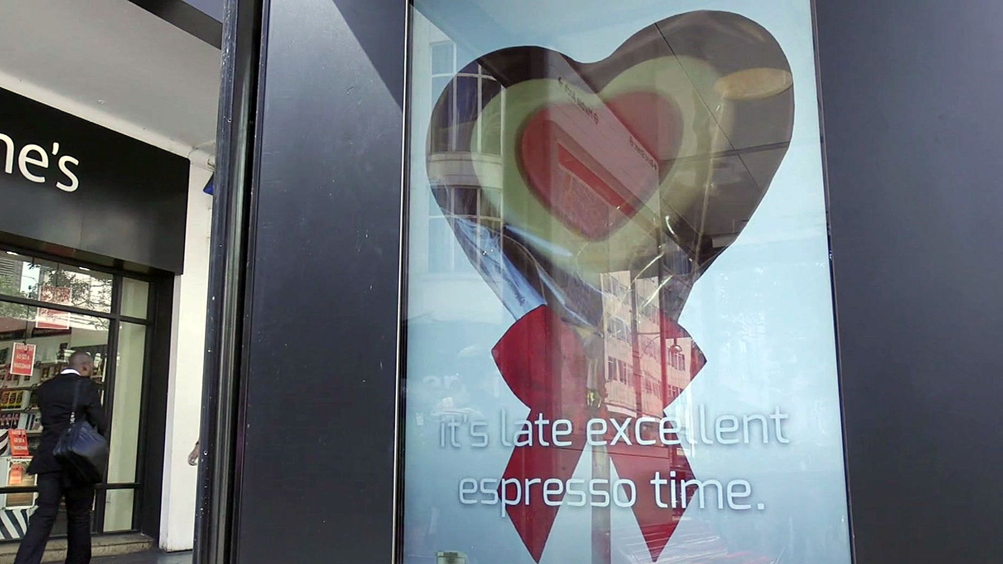 A bus stop advert that uses artificial intelligence to write itself