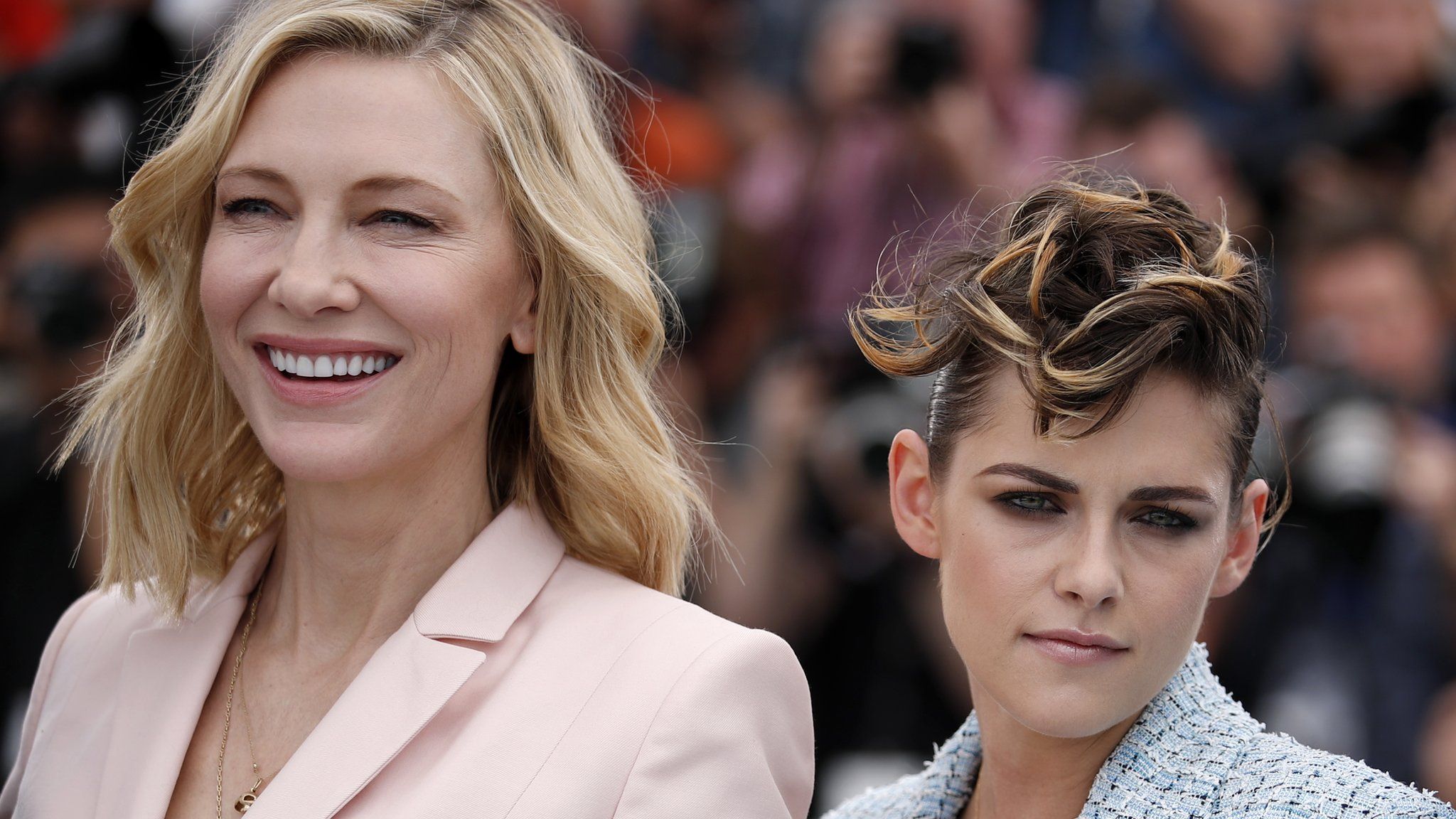 Cate Blanchett and fellow Cannes juror Kristen Stewart