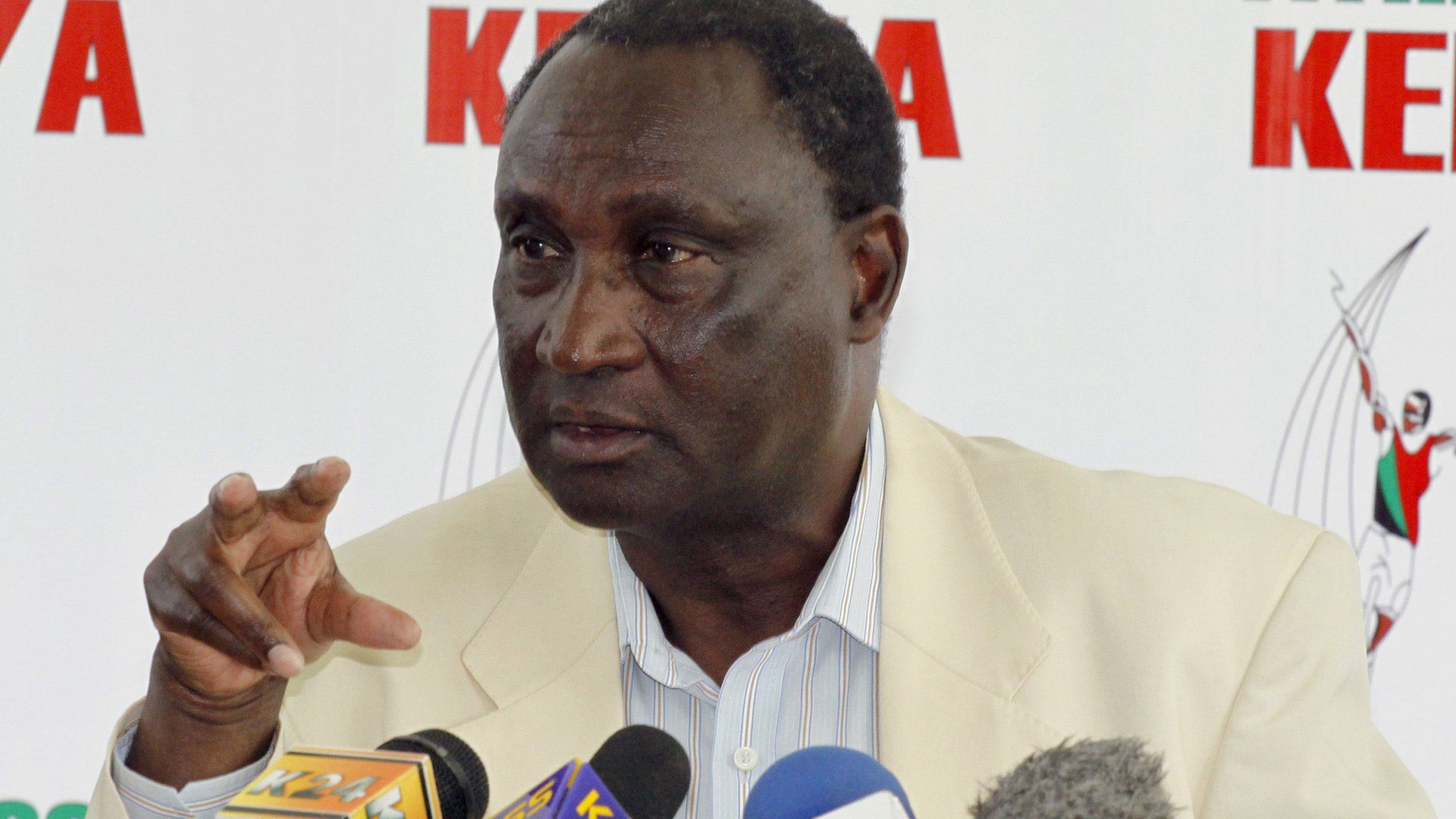 Kenya athletics president Isaiah Kiplagat