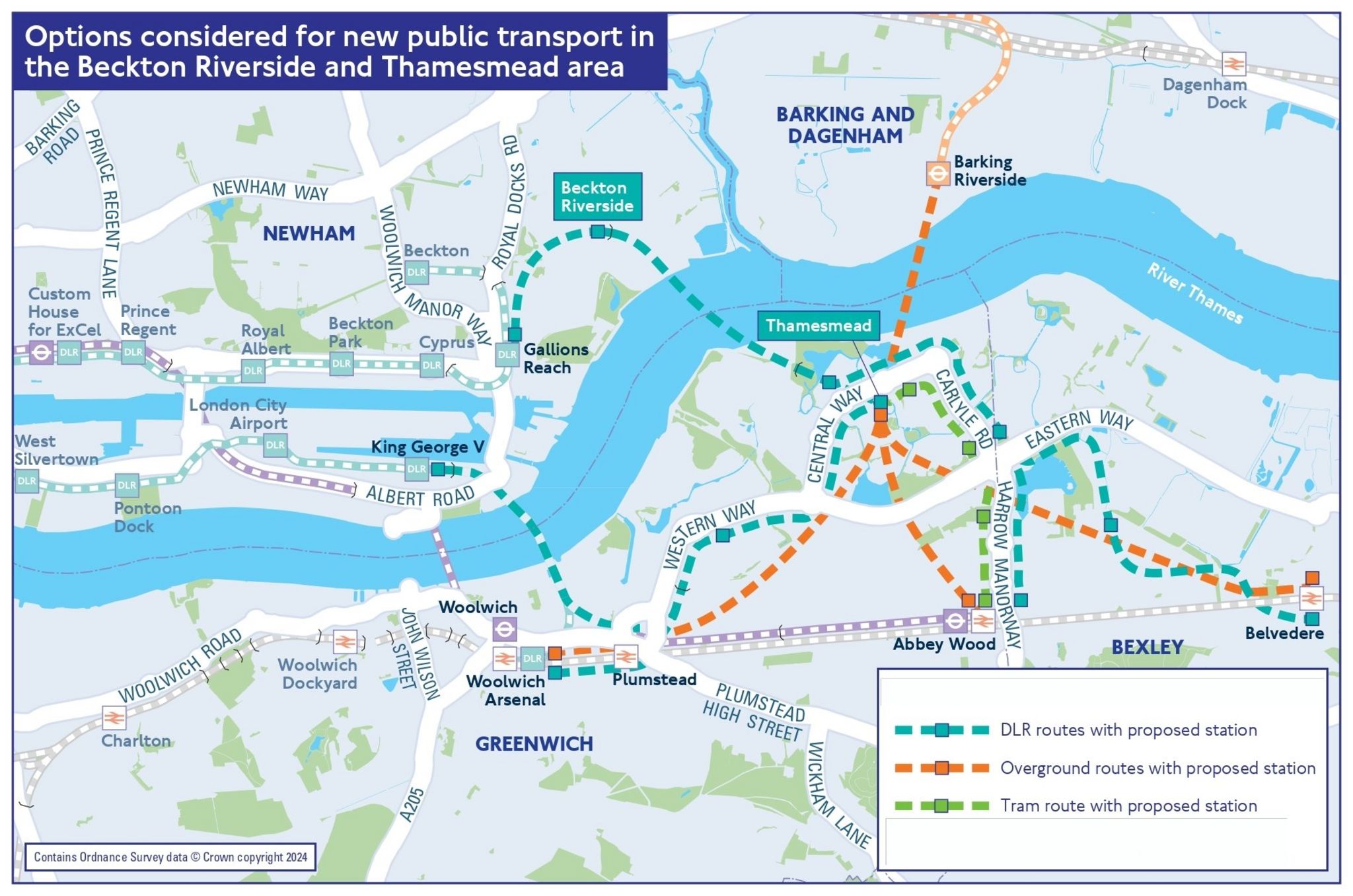 DLR proposed route