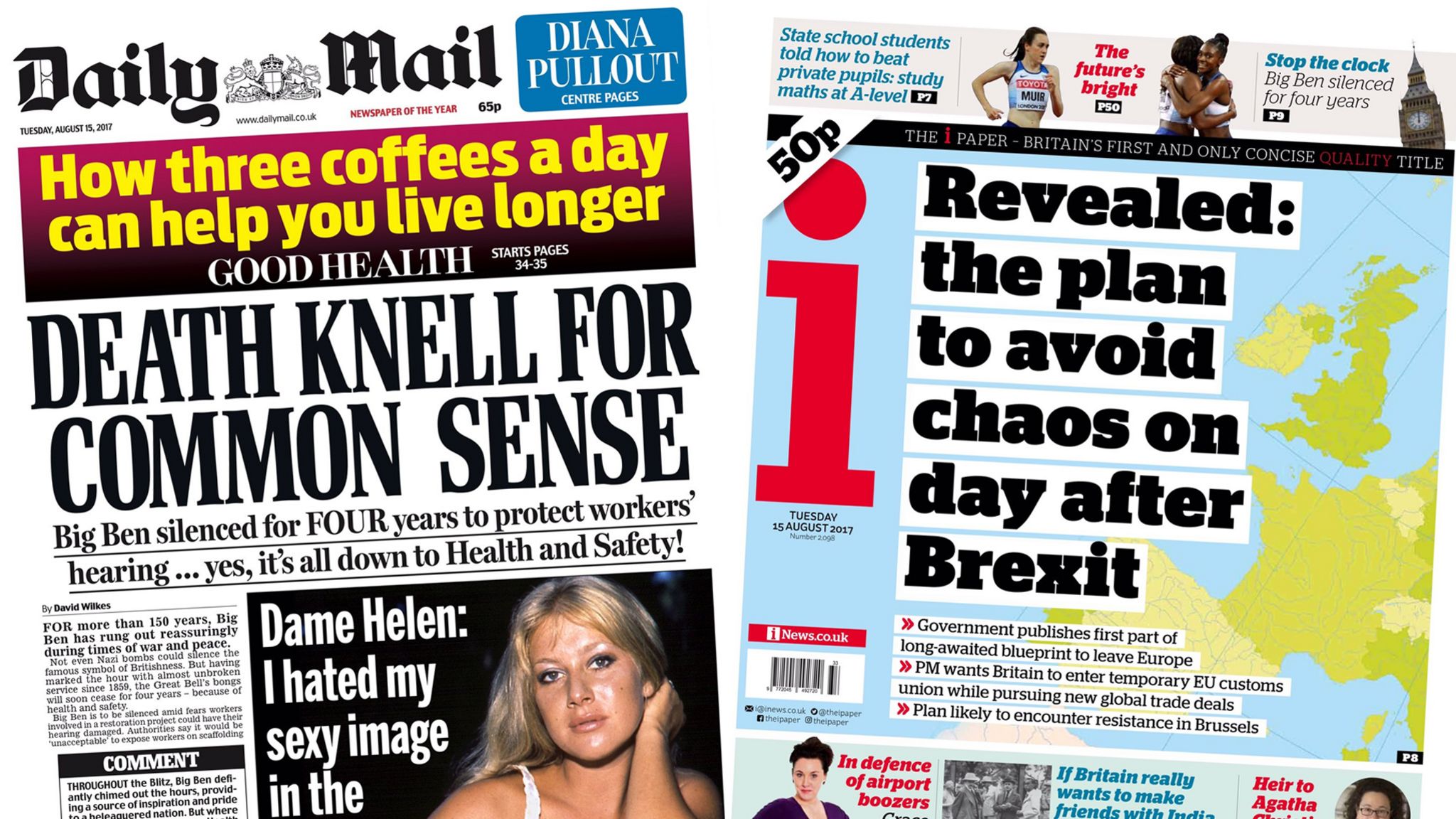 The Daily Mail and the i