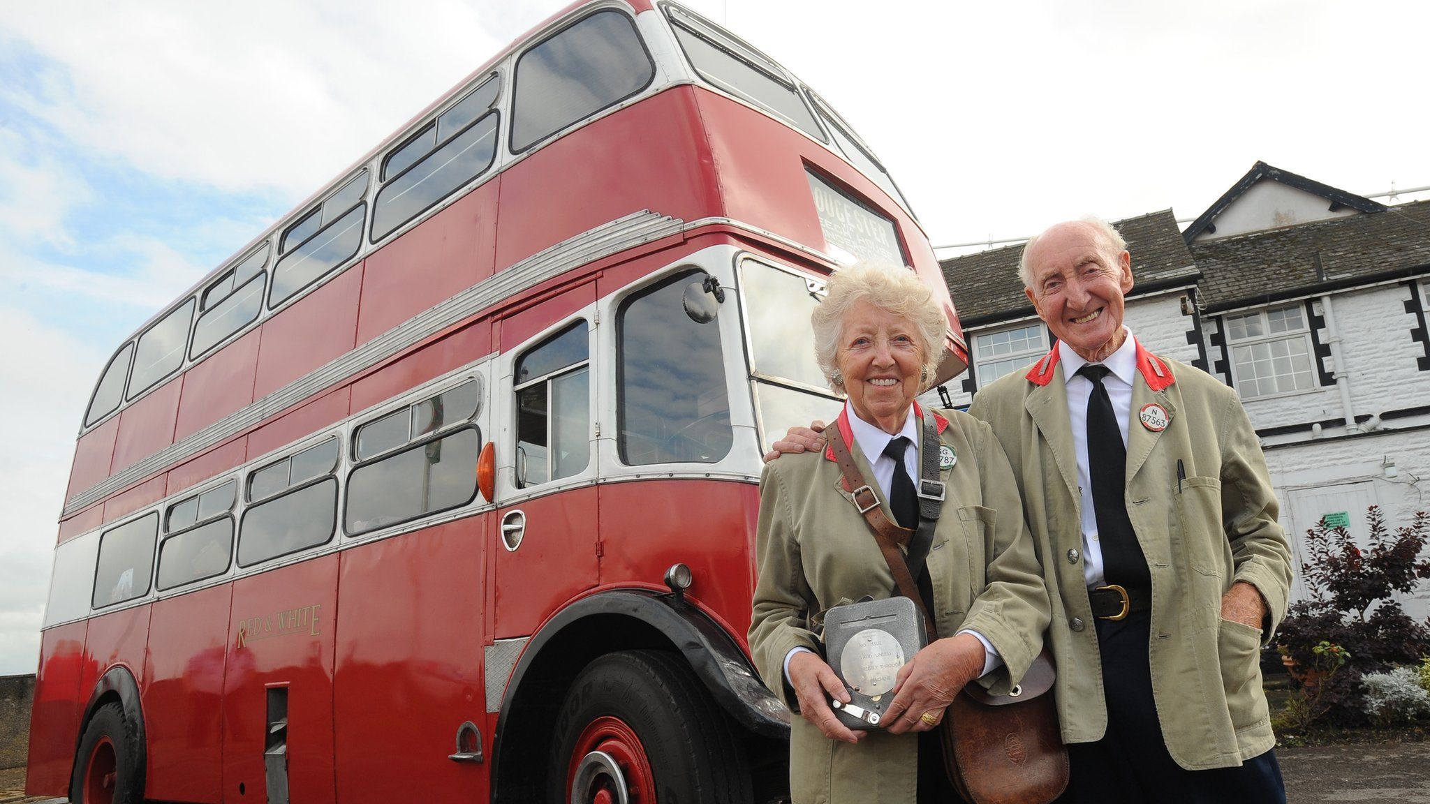 Ken and Shirley Morgan with their restored bus