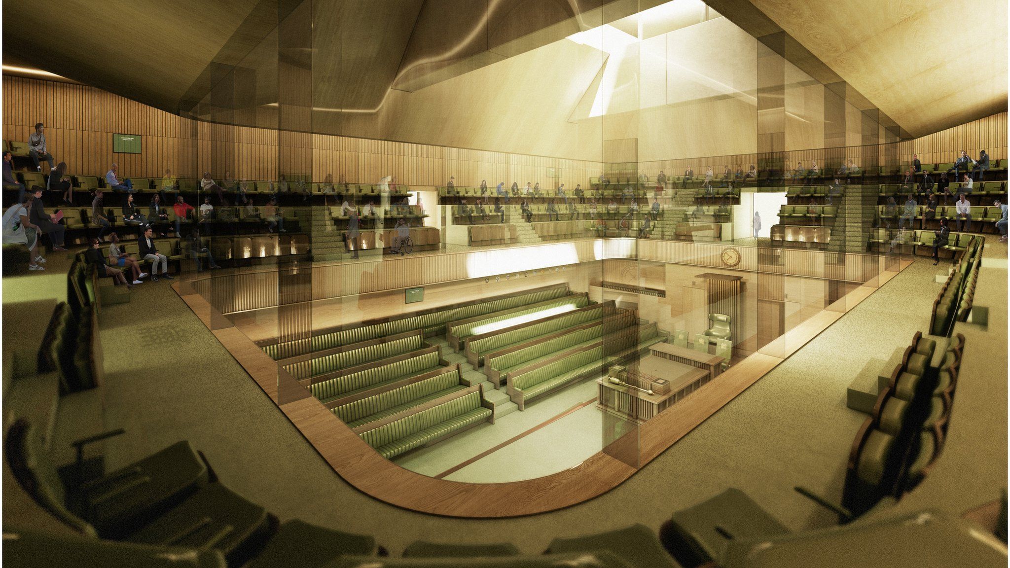 Computer-generated image of proposed new Commons chamber