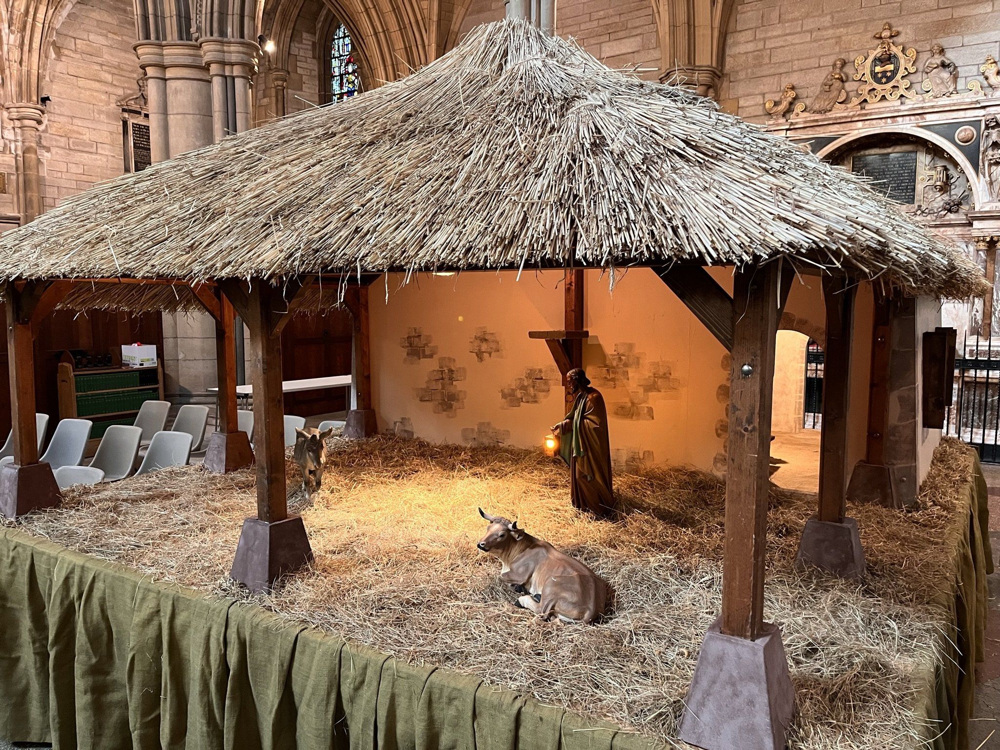 Same families thatch Truro Cathedral crib for 62 years BBC News