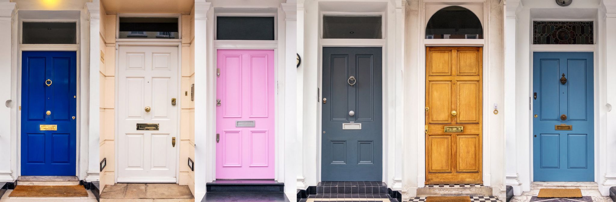 ROW OF FRONT DOORS