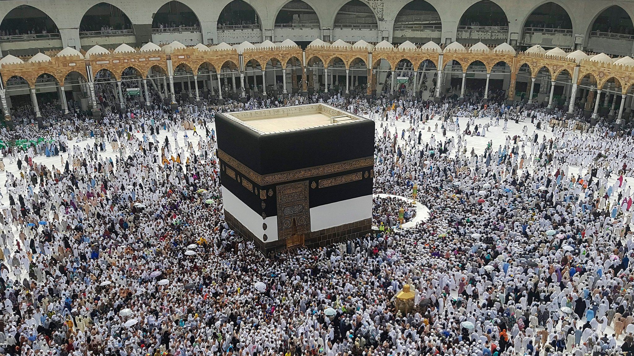 Pilgrims at the Hajj in Mecca