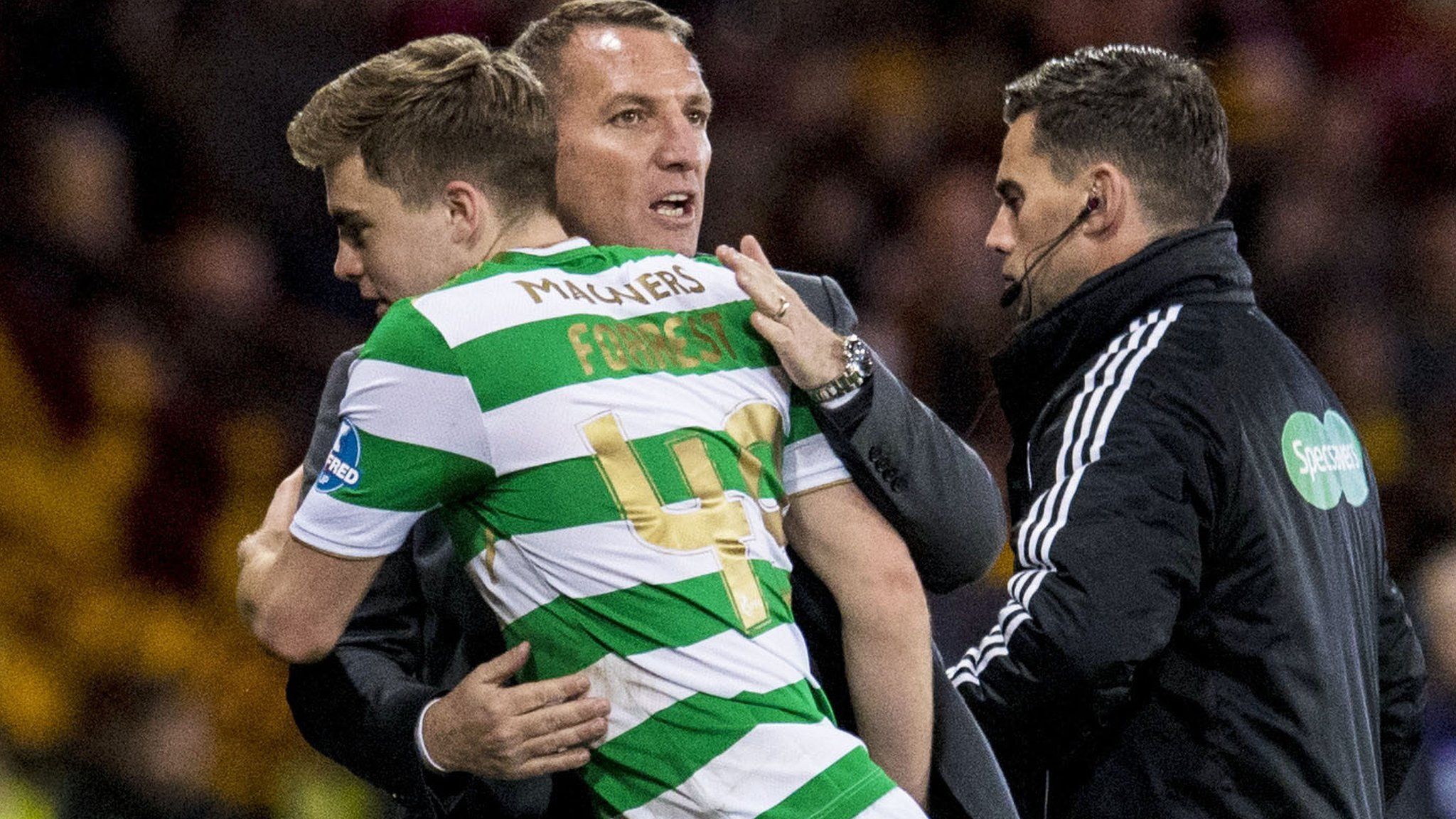 Brendan Rodgers and James Forrest