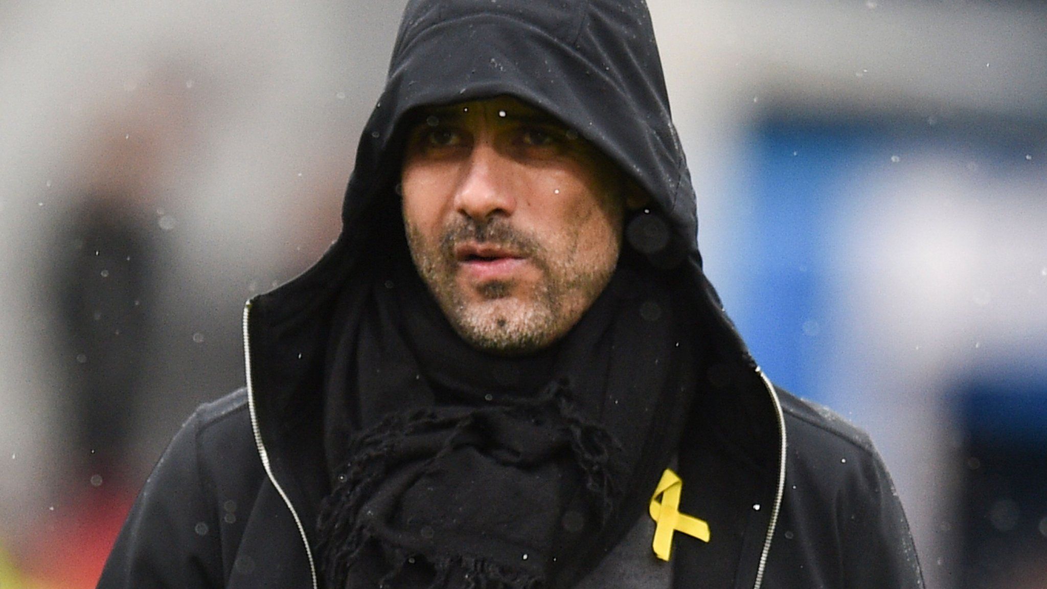 Pep Guardiola of Manchester City to wear yellow ribbon