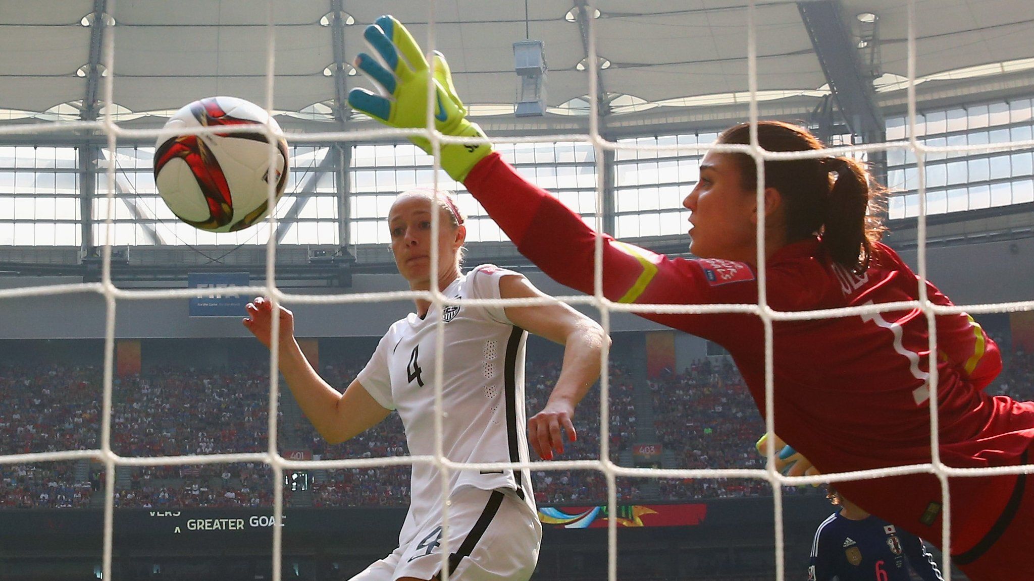 Hope Solo in the World Cup final