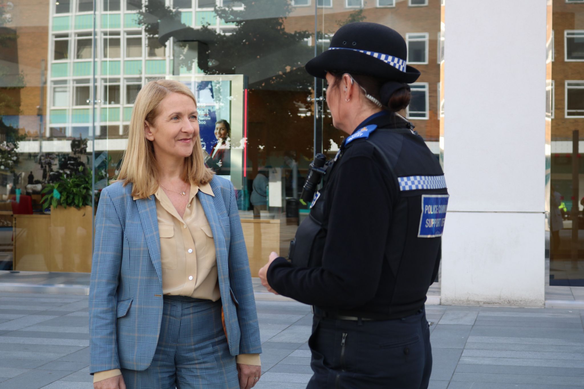 Police and Crime Commissioner for Sussex Katy Bourne (left) was stalked after after being elected