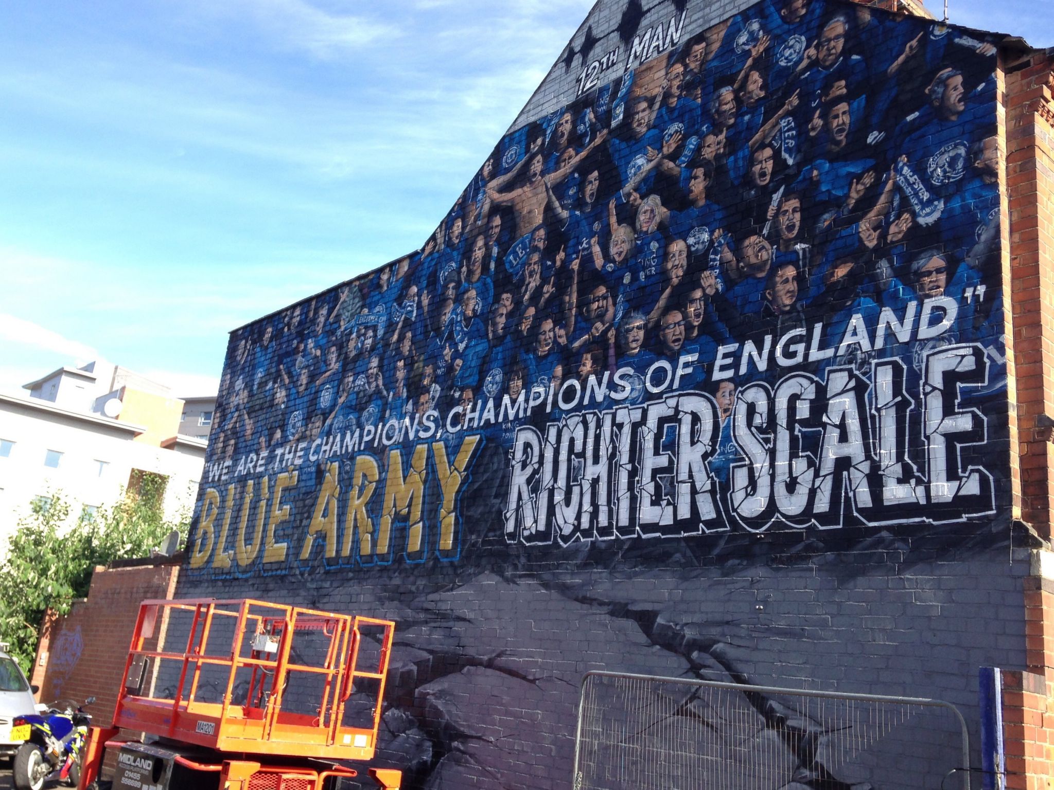 leicester city wall mural