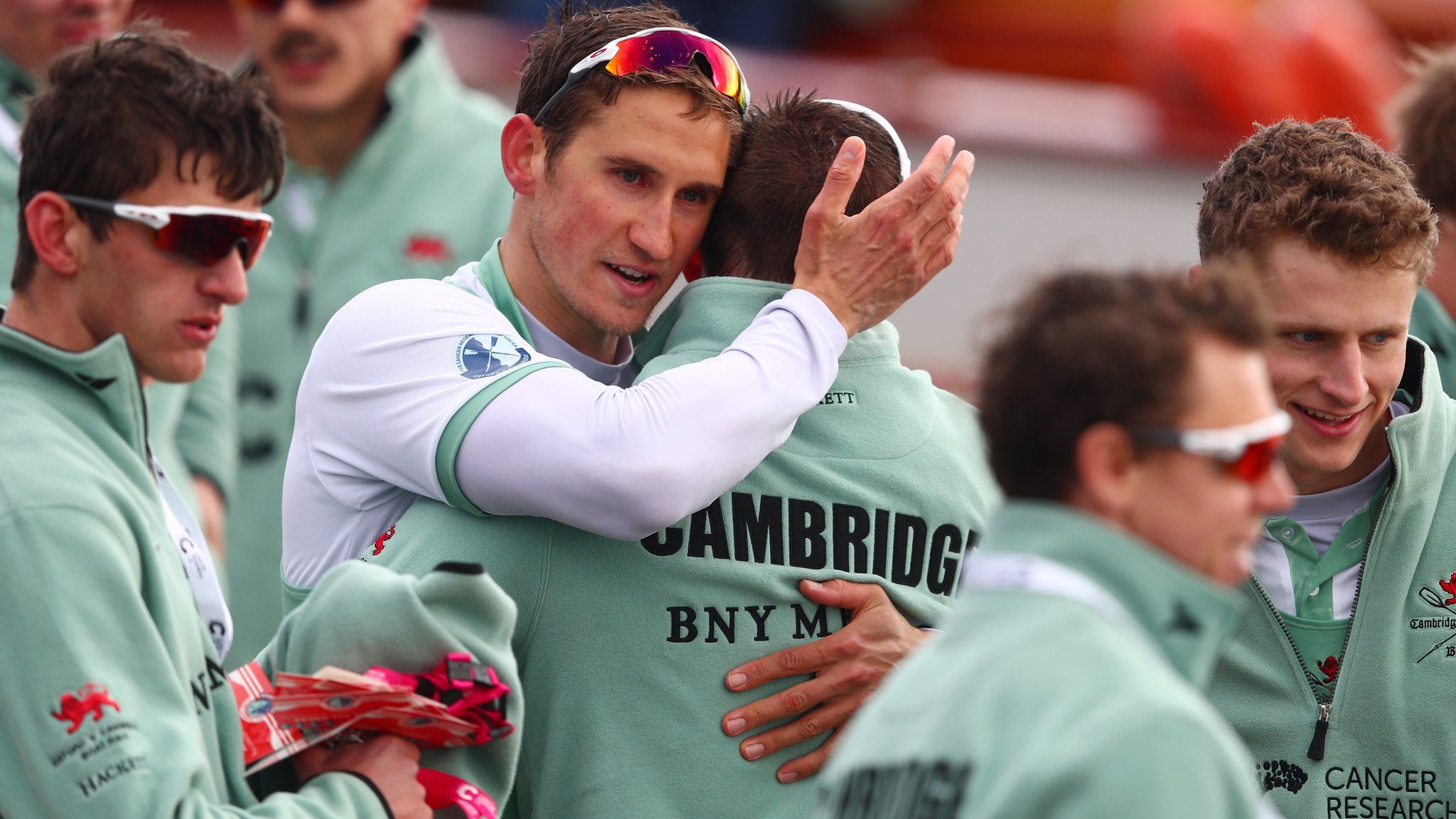 Cambridge men celebrate