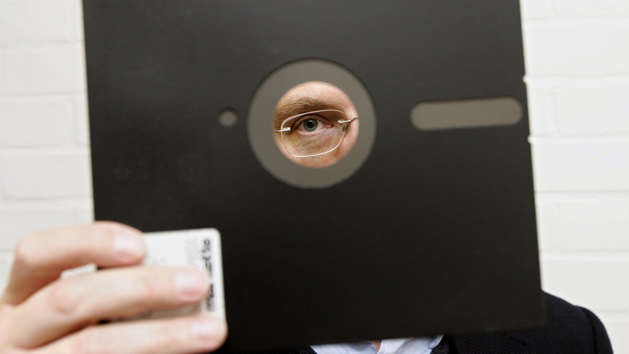 File image of an 8in floppy disk