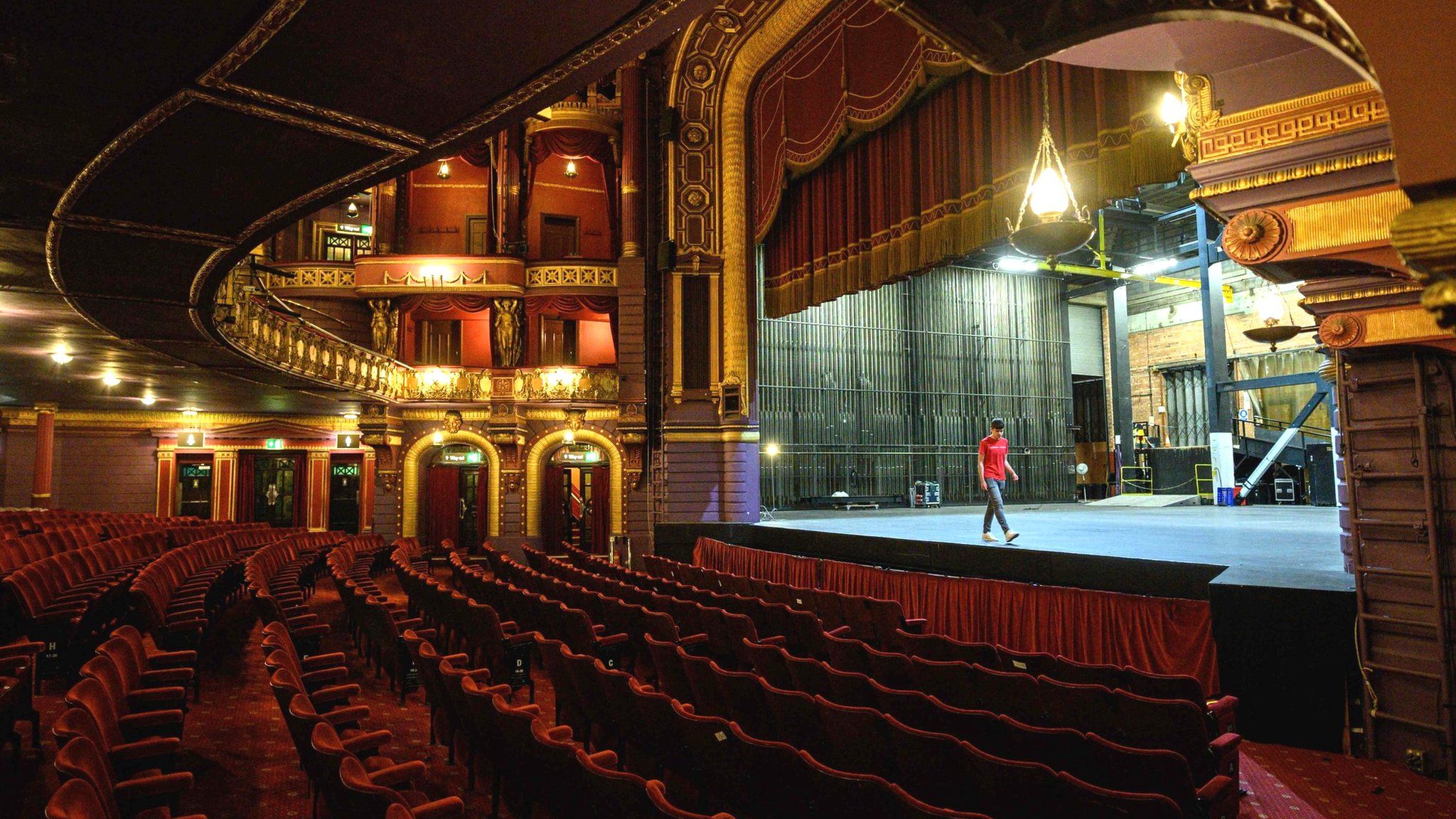 Empty theatre in Manchester
