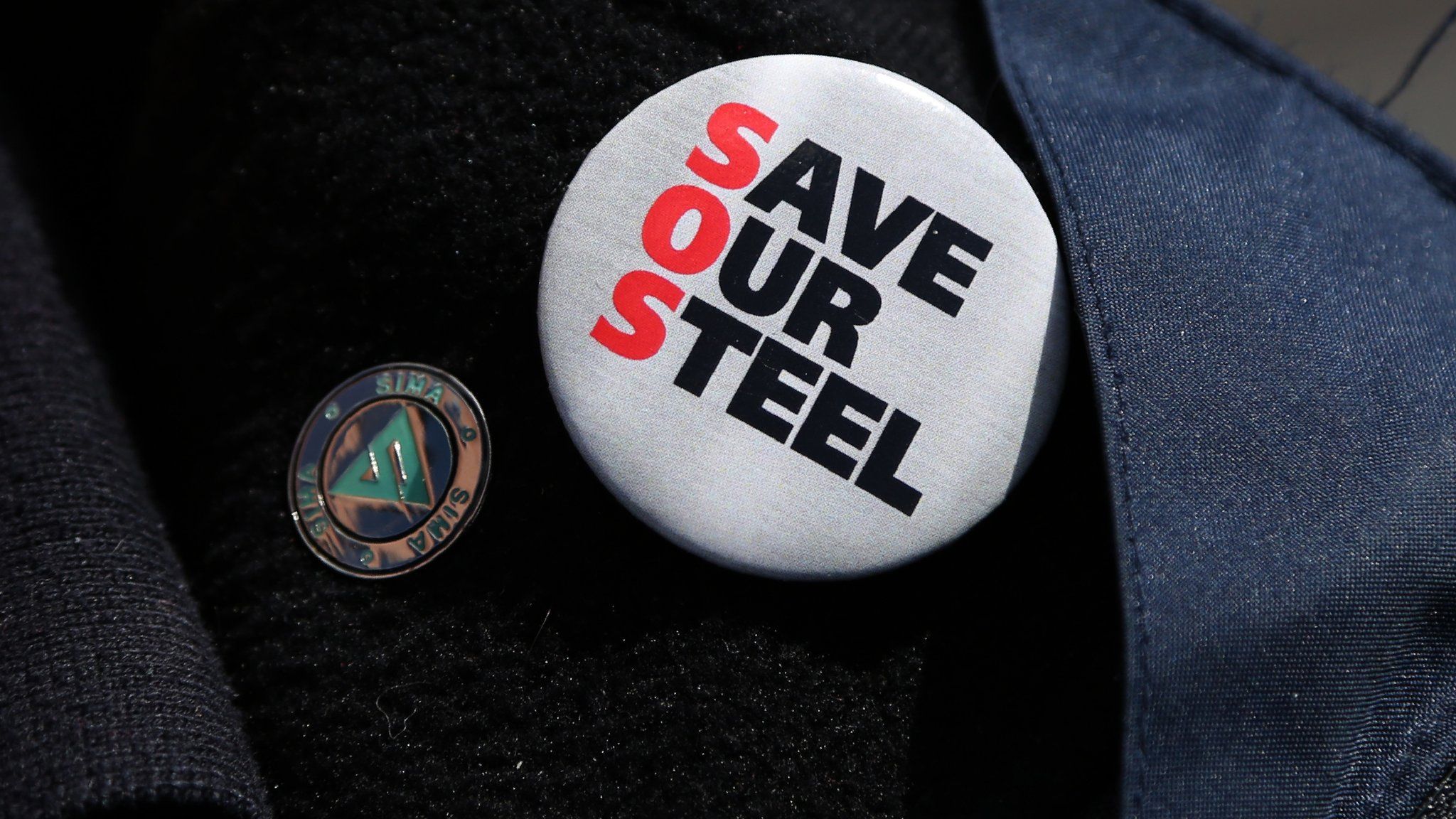 Save our Steel badge