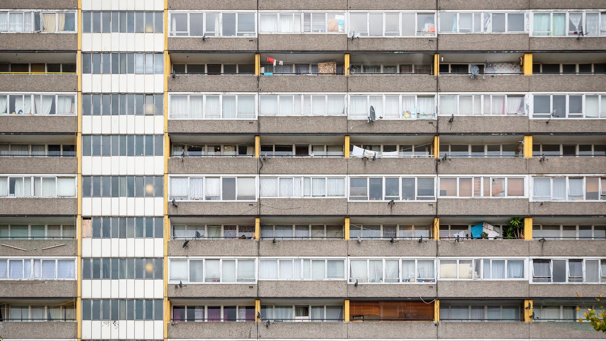 File photo of council flats on Walworth estate in south-east London.