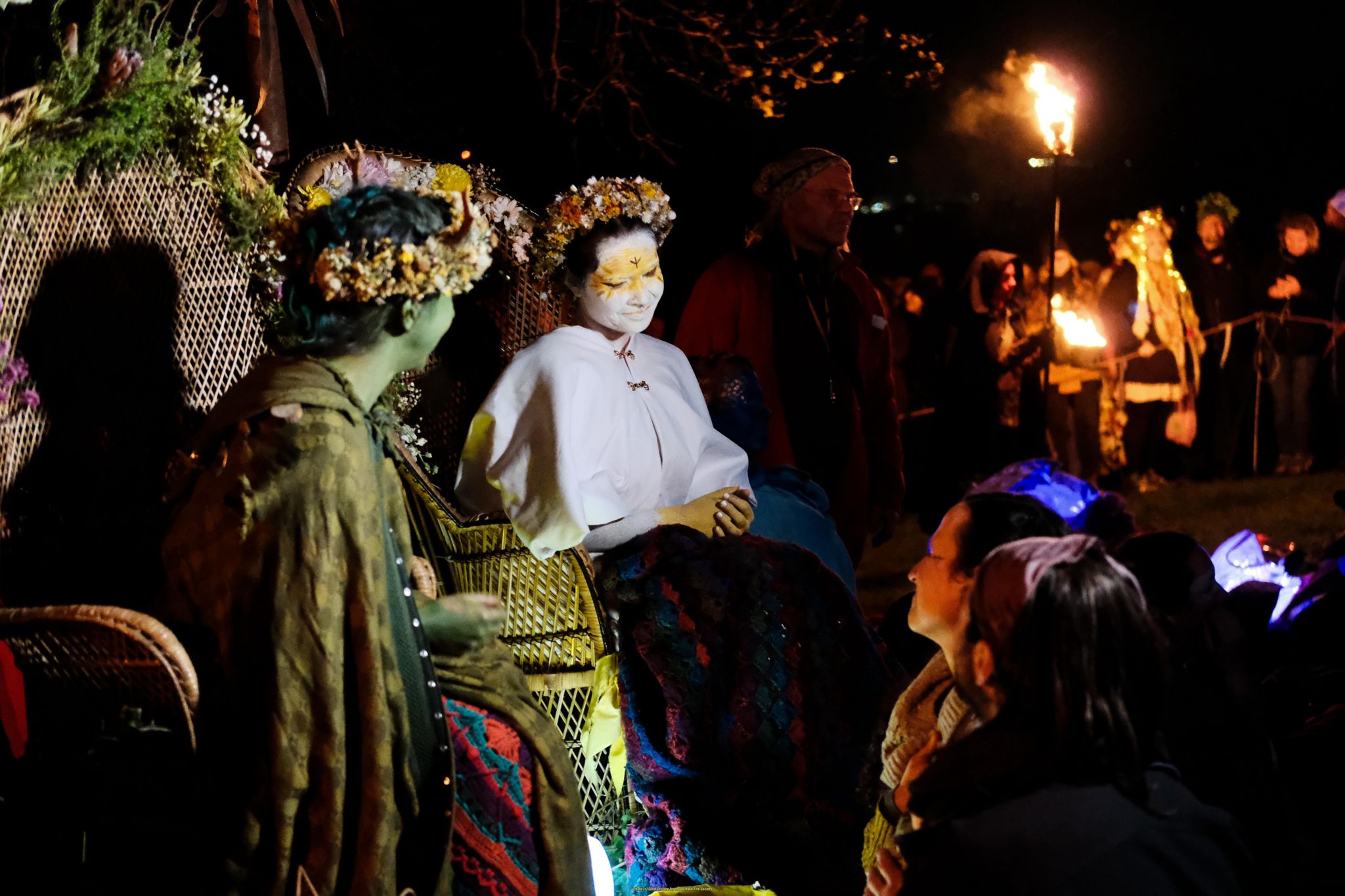 May Queen and Green Man - What is the Beltane Fire Festival? - BBC News