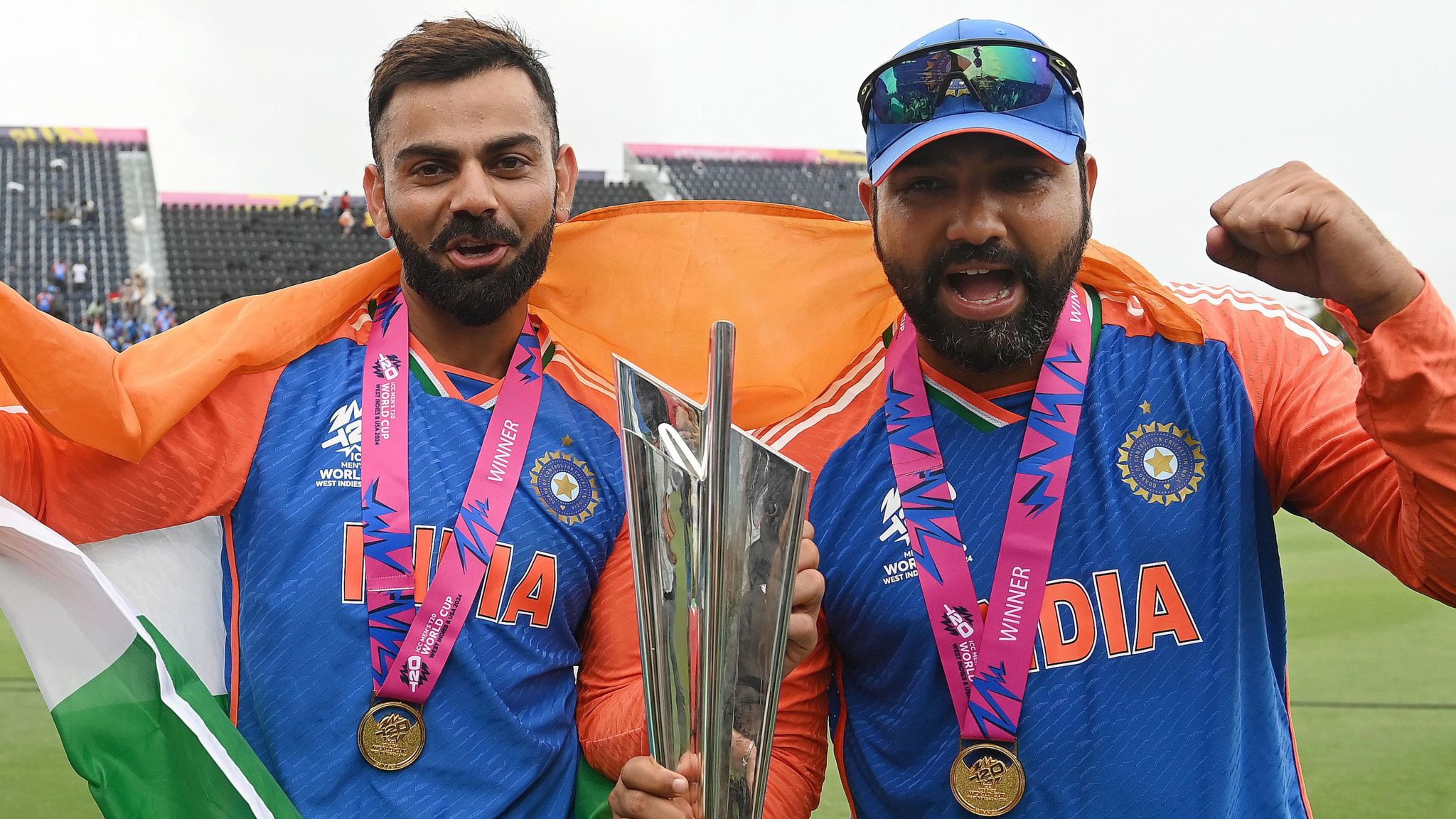 Virat Kohli & Rohit Sharma retire from T20 internationals after World Cup  win - BBC Sport
