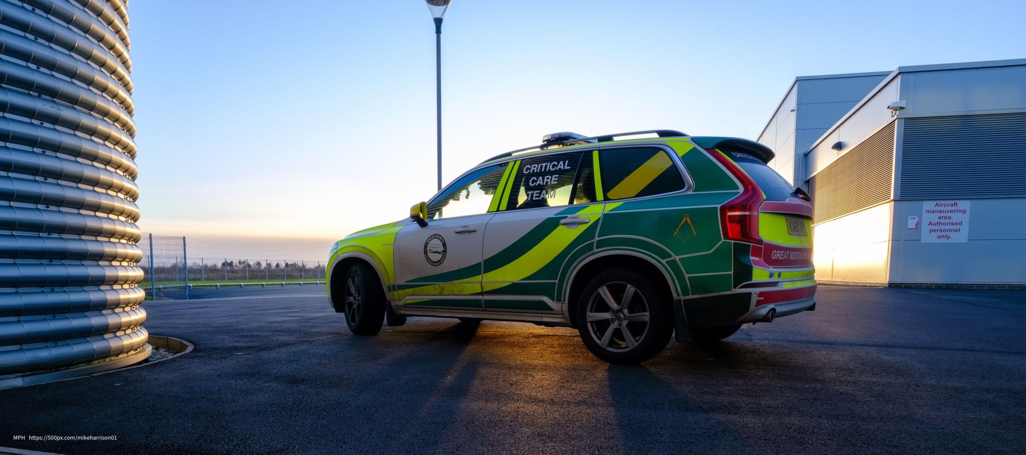 An image of a critical care team vehicle