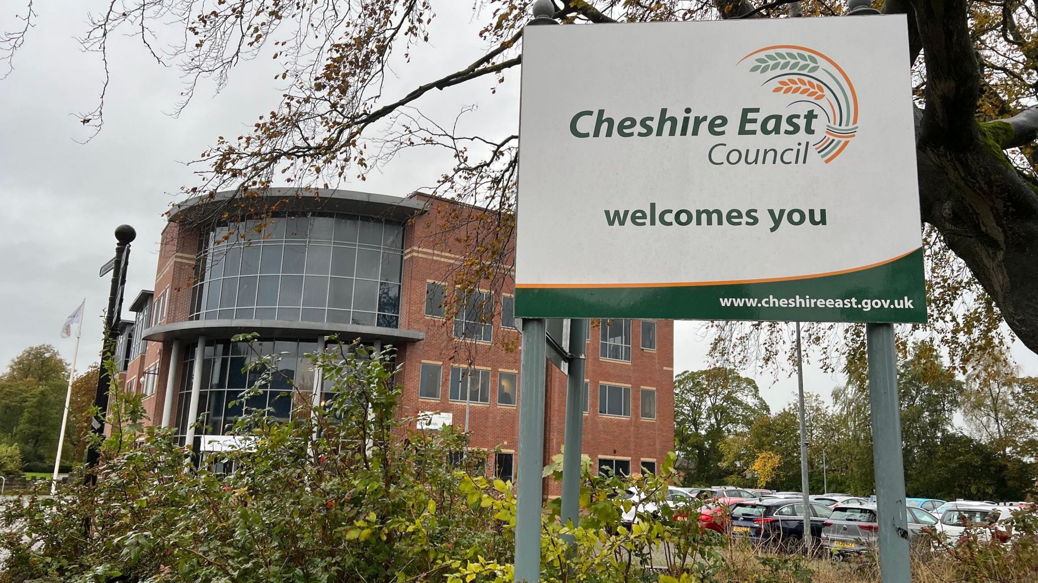 Cheshire East Council's headquarters in Sandbach, Cheshire