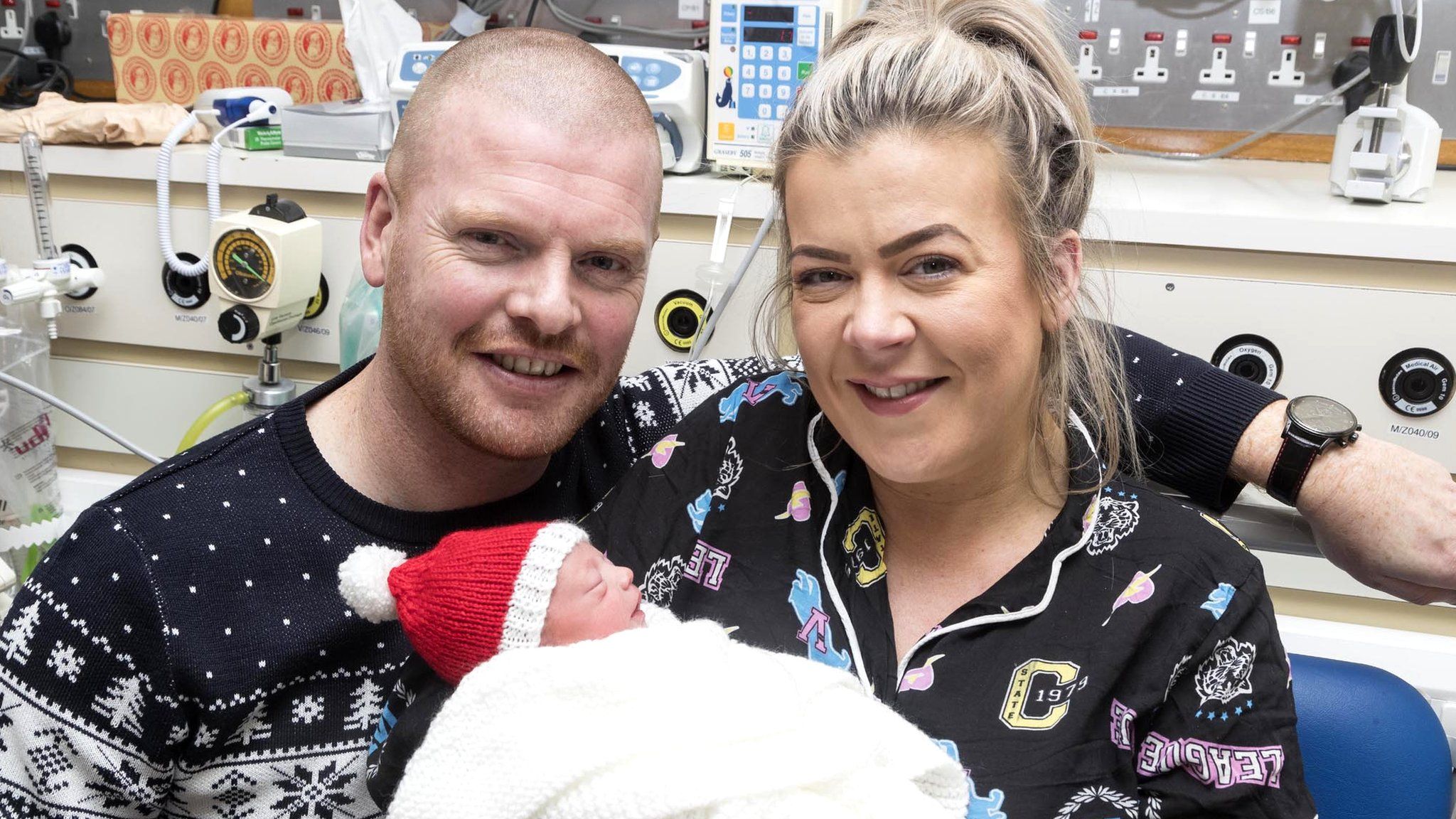 Greig and Coleen Pirie with baby Lexi