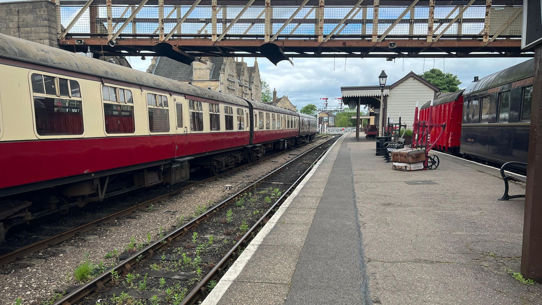 Platform at Wansford Station