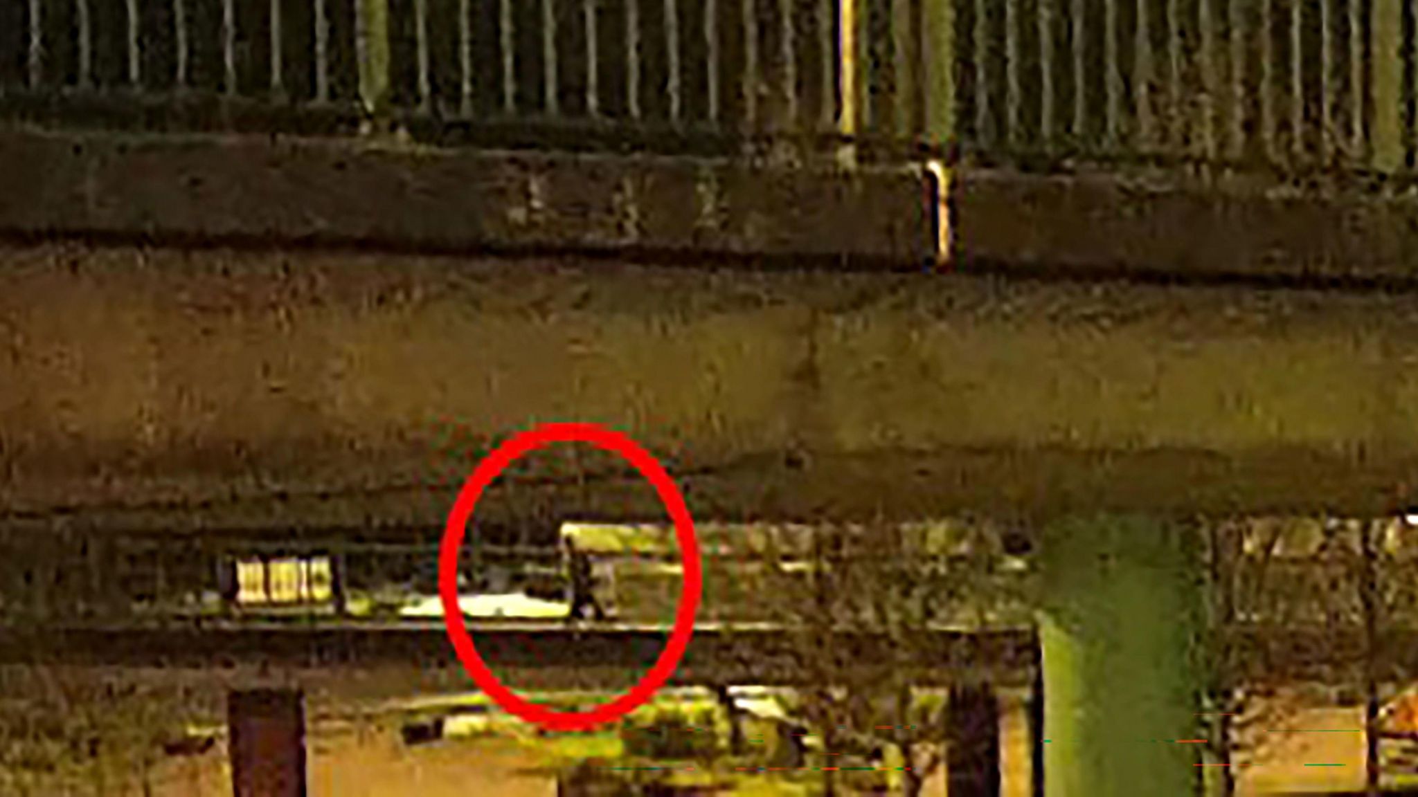 CCTV footage of person walking along Bennett Way 