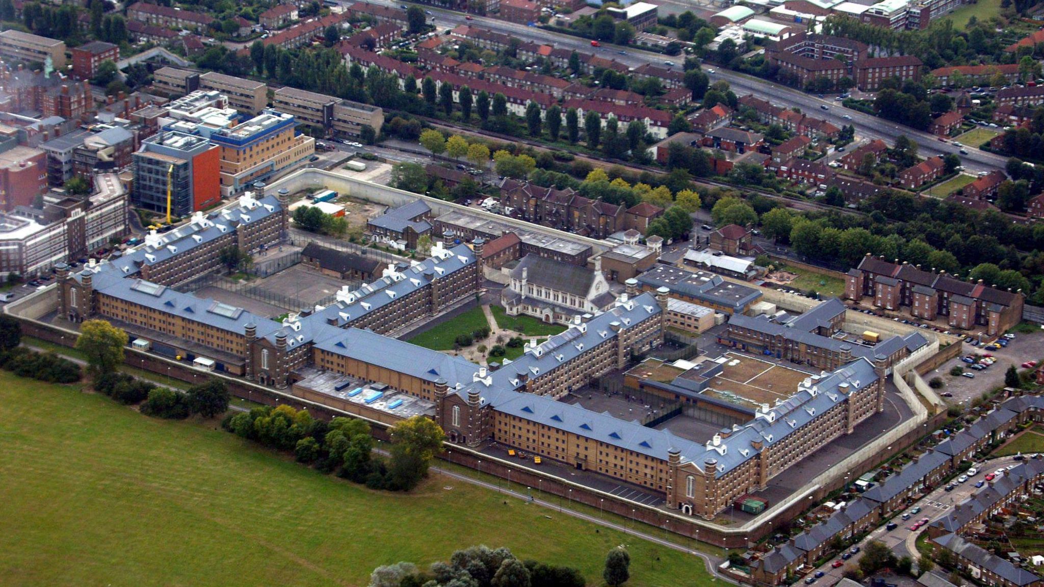 Aerial view of Wormwood Scrubs