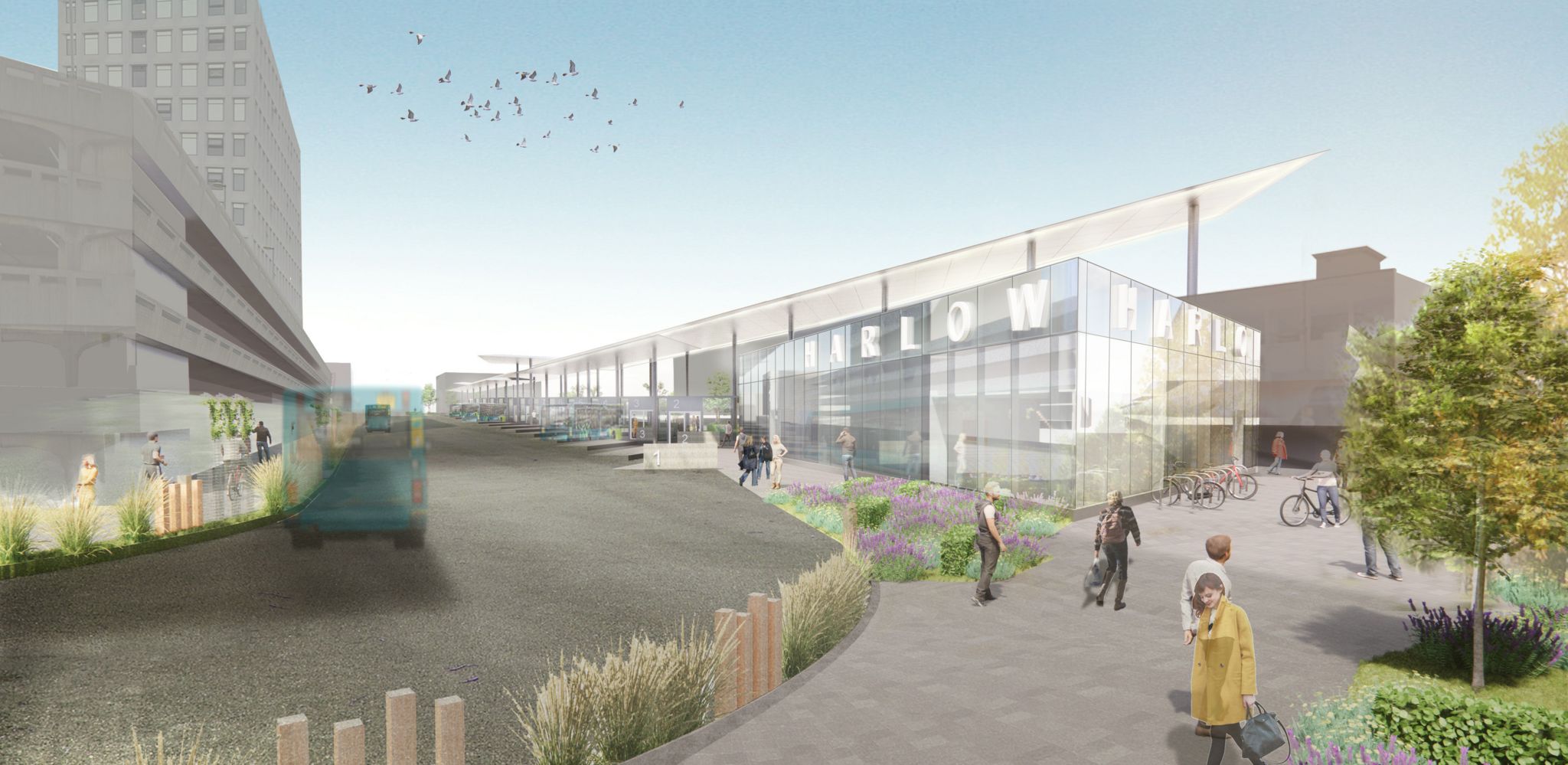 An artist's impression of the redevelopment due at Harlow bus station