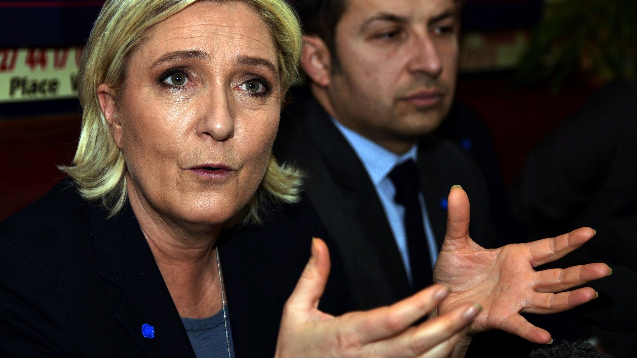 Head of the French far-right National Front party and presidential candidate Marine Le Pen. 27 Jan 2017