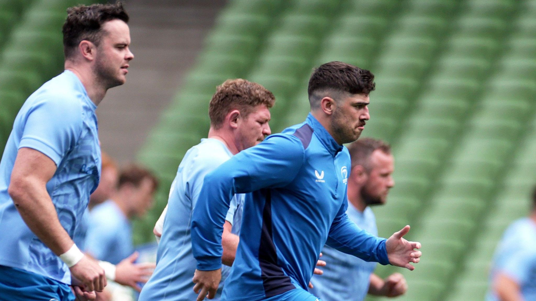 Jimmy O'Brien pictured during Leinster's captain's run session at the Aviva Stadium