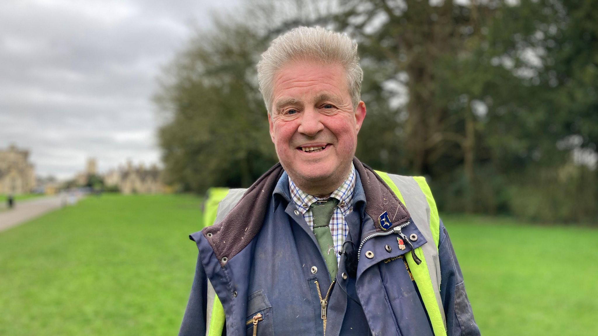Lord Bathurst in a high vis