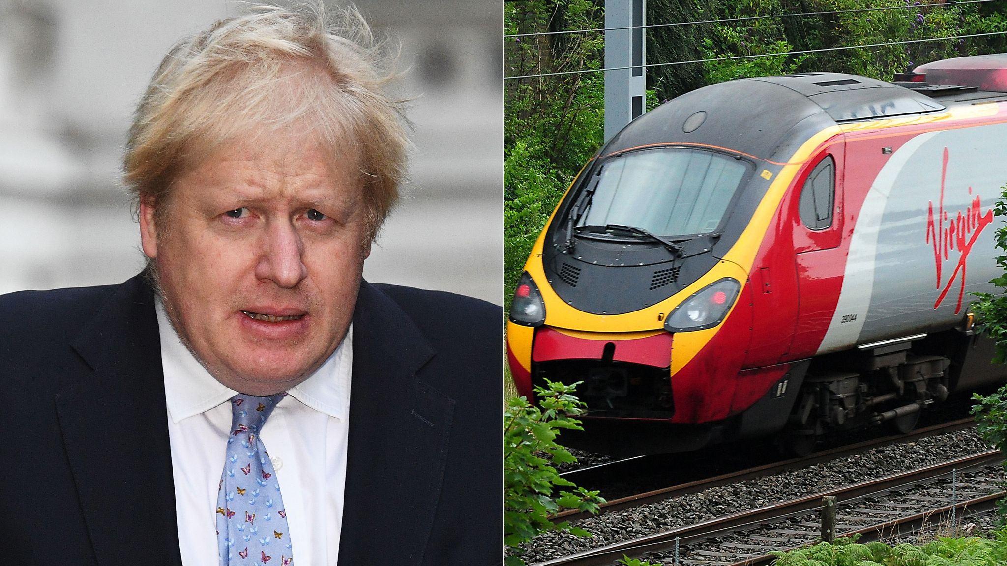 Boris Johnson, Virgin train