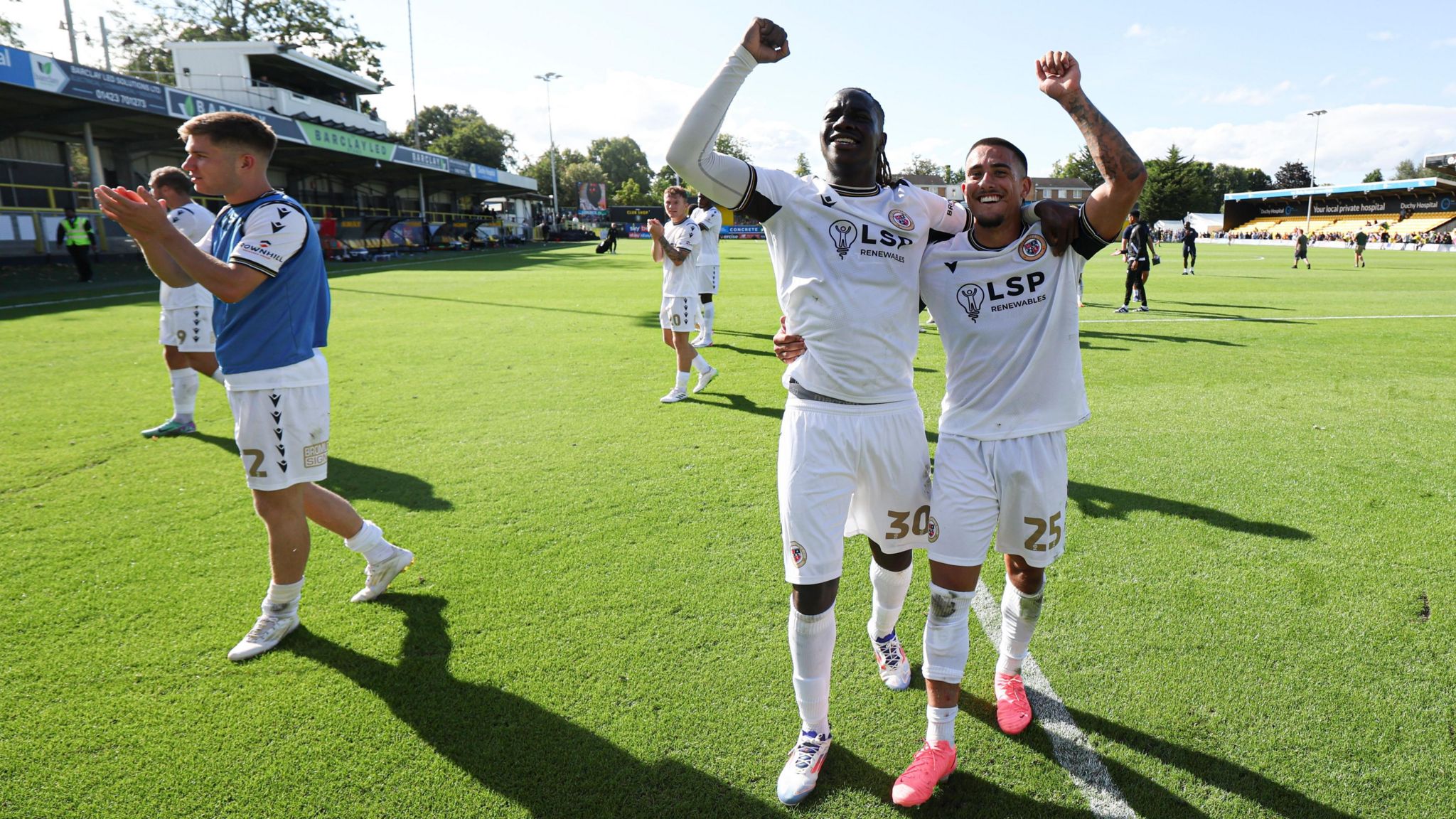 Bromley players celebrate