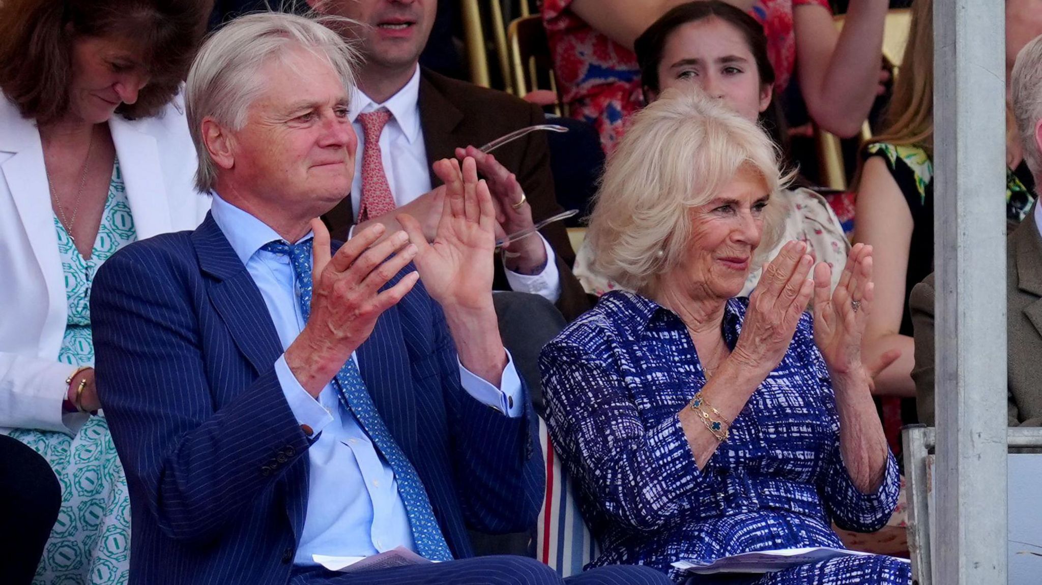 Queen Camilla attends final day of Badminton Horse Trials - BBC News