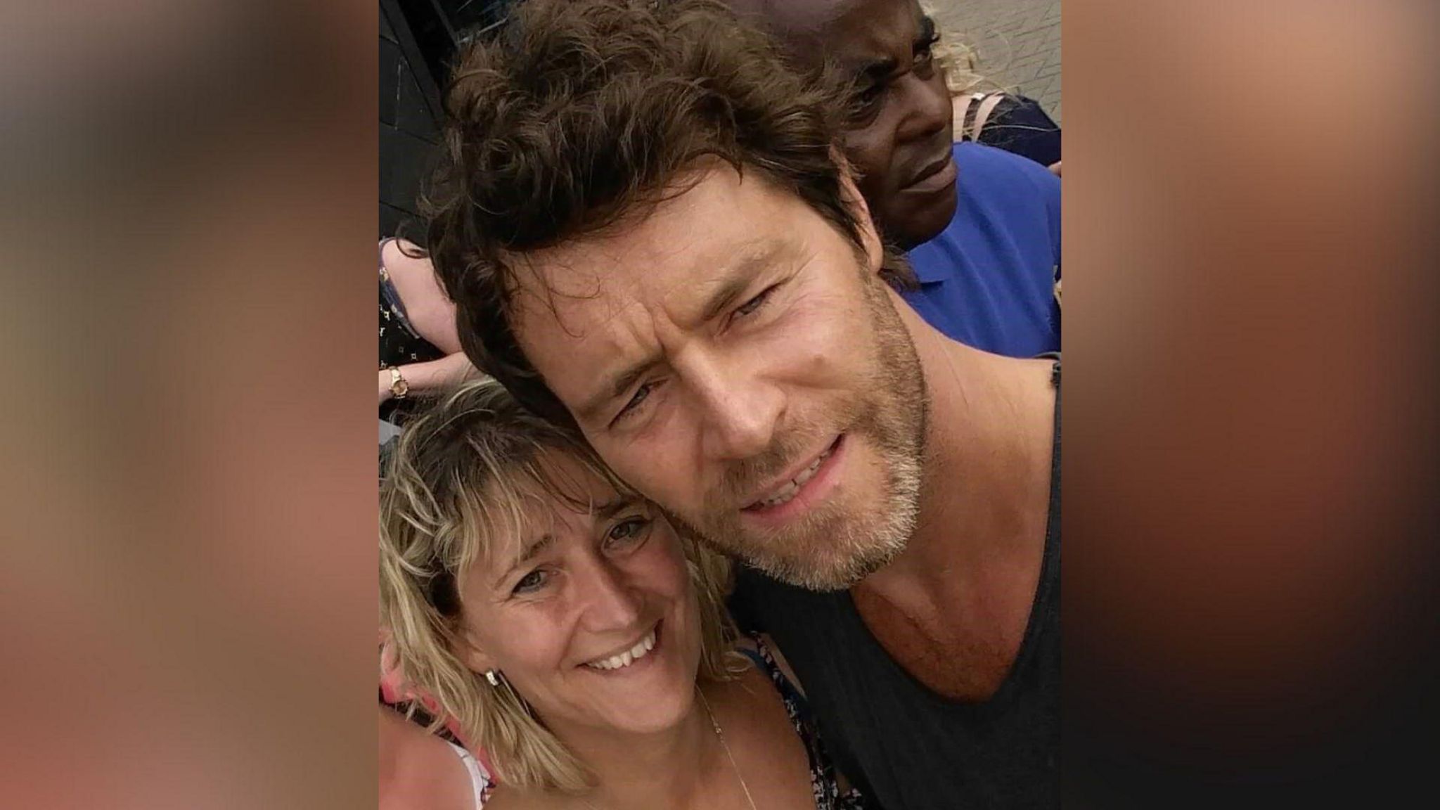Ms Thompson and Howard Donald