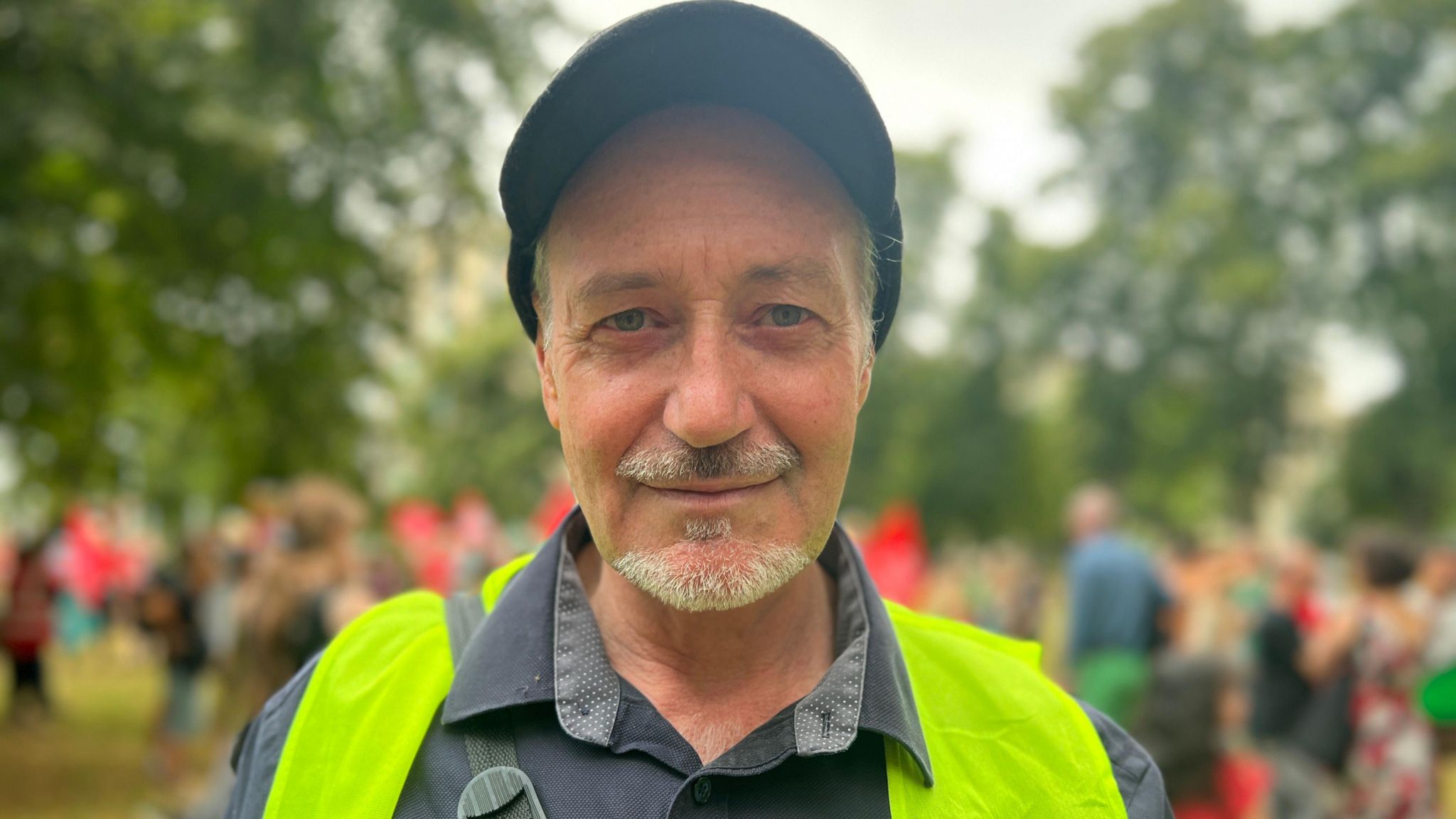 Neil Shailer in a high-visibility jacket