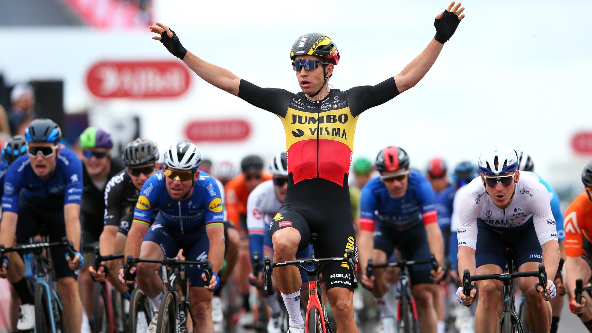 Belgium's Wout van Aert won this year's Tour of Britain