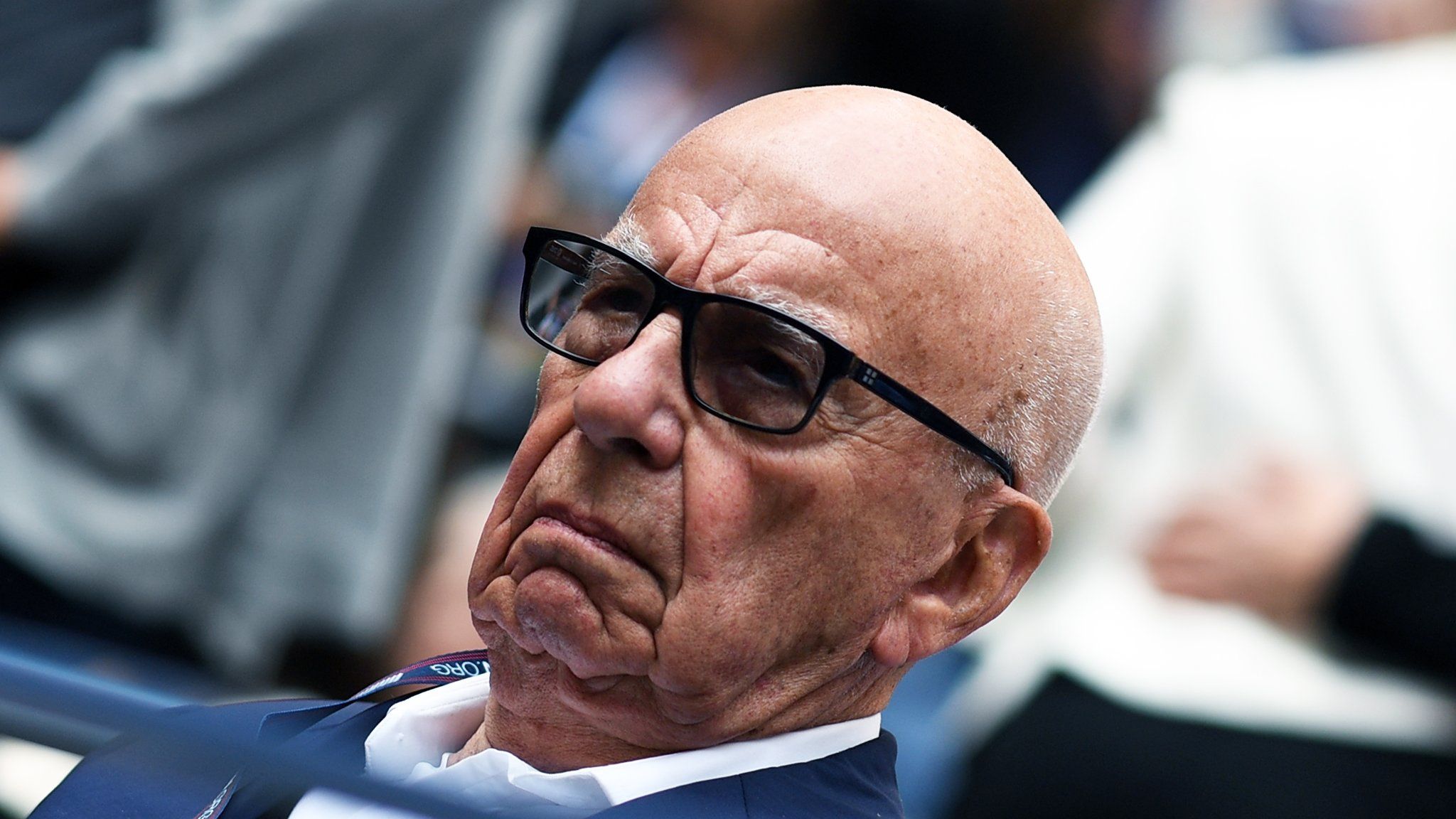 Rupert Murdoch arrives to watch the 2017 US Open Men's Singles final match between Spain's Rafael Nadal and South Africa's Kevin Anderson, at the USTA Billie Jean King National Tennis Center in New York on September 10, 2017.