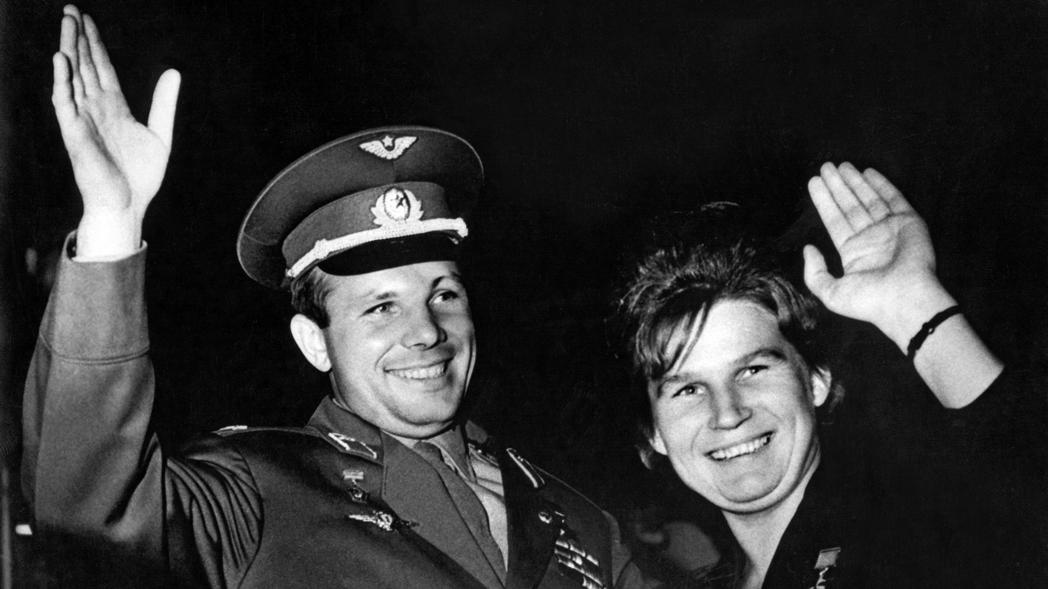 Yuri Gagarin and Valentina Tereshkova