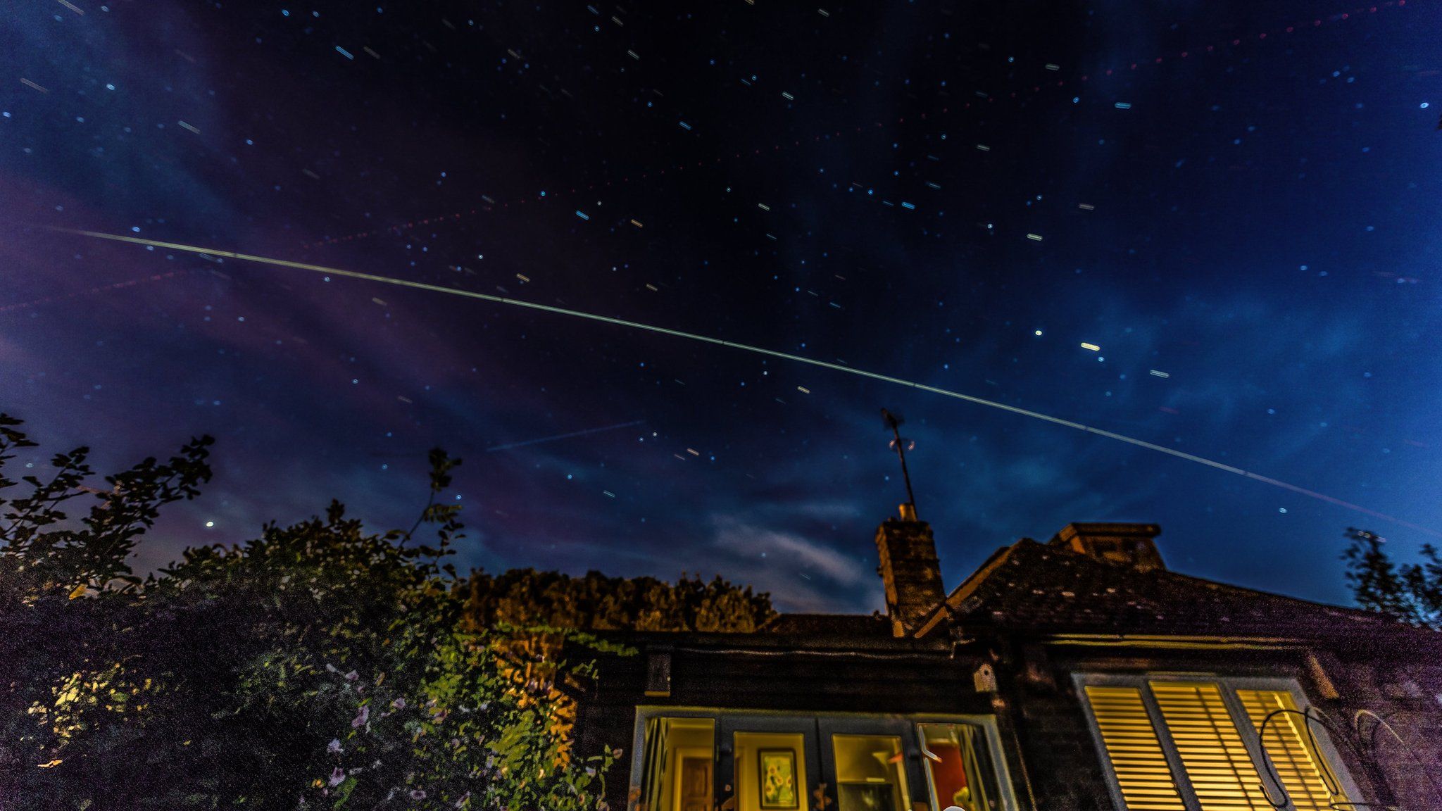 The International Space Station passing over Oxfordshire