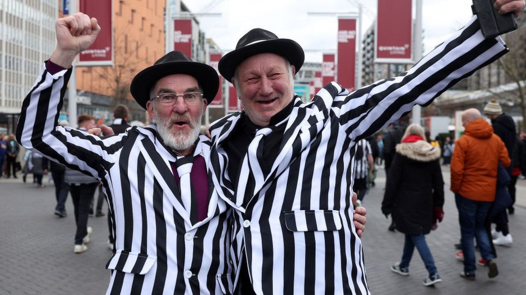 Newcastle United fans turned out in their numbers for their side's first appearance in a major cup final for more than 40 years